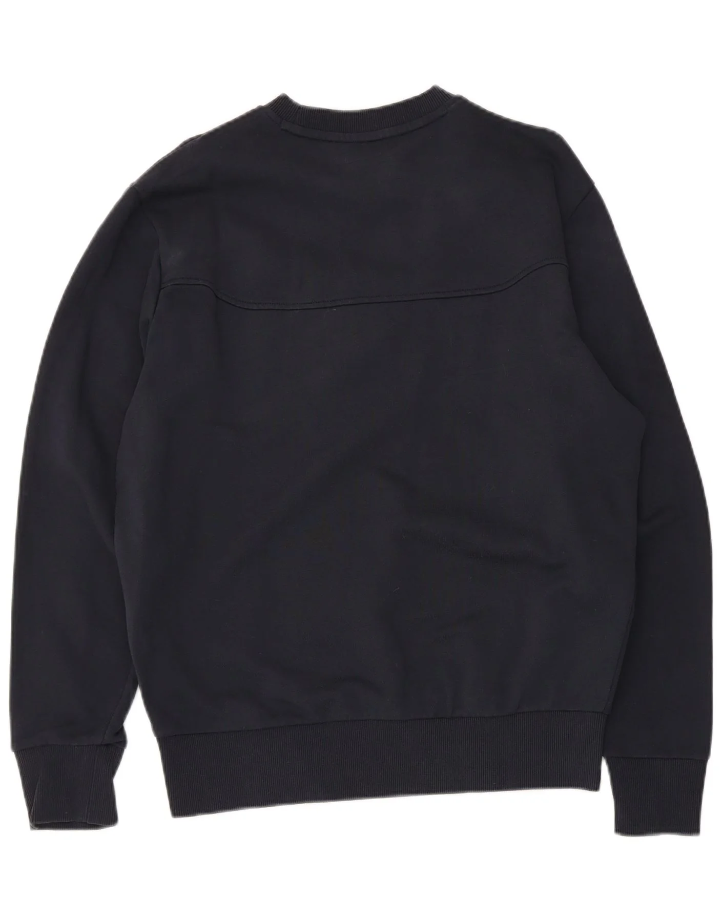 Hugo Boss Mens Graphic Sweatshirt Jumper Medium Navy Blue Cotton - Image 2