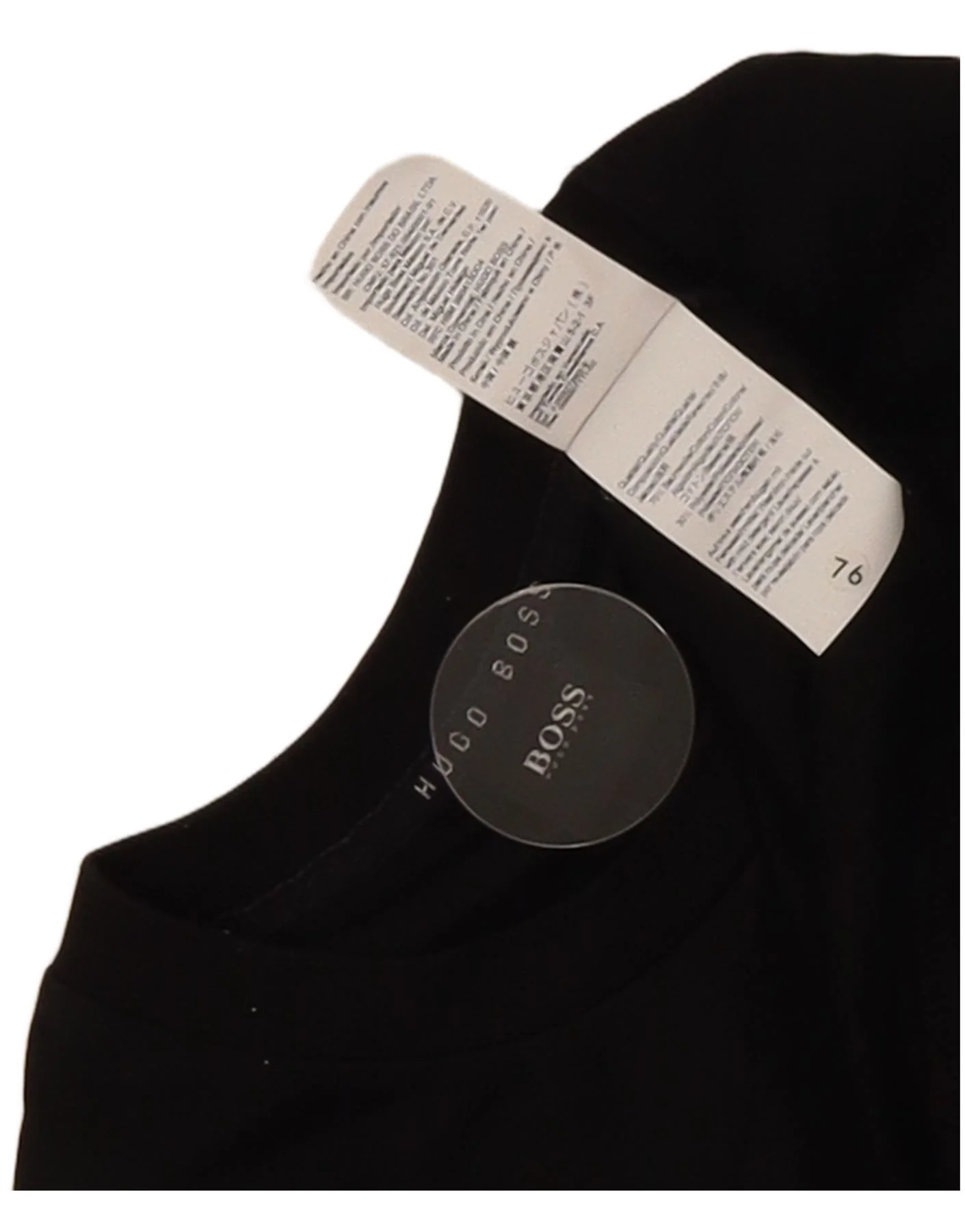 Hugo Boss Mens Graphic Sweatshirt Jumper Small Black Cotton - Image 4