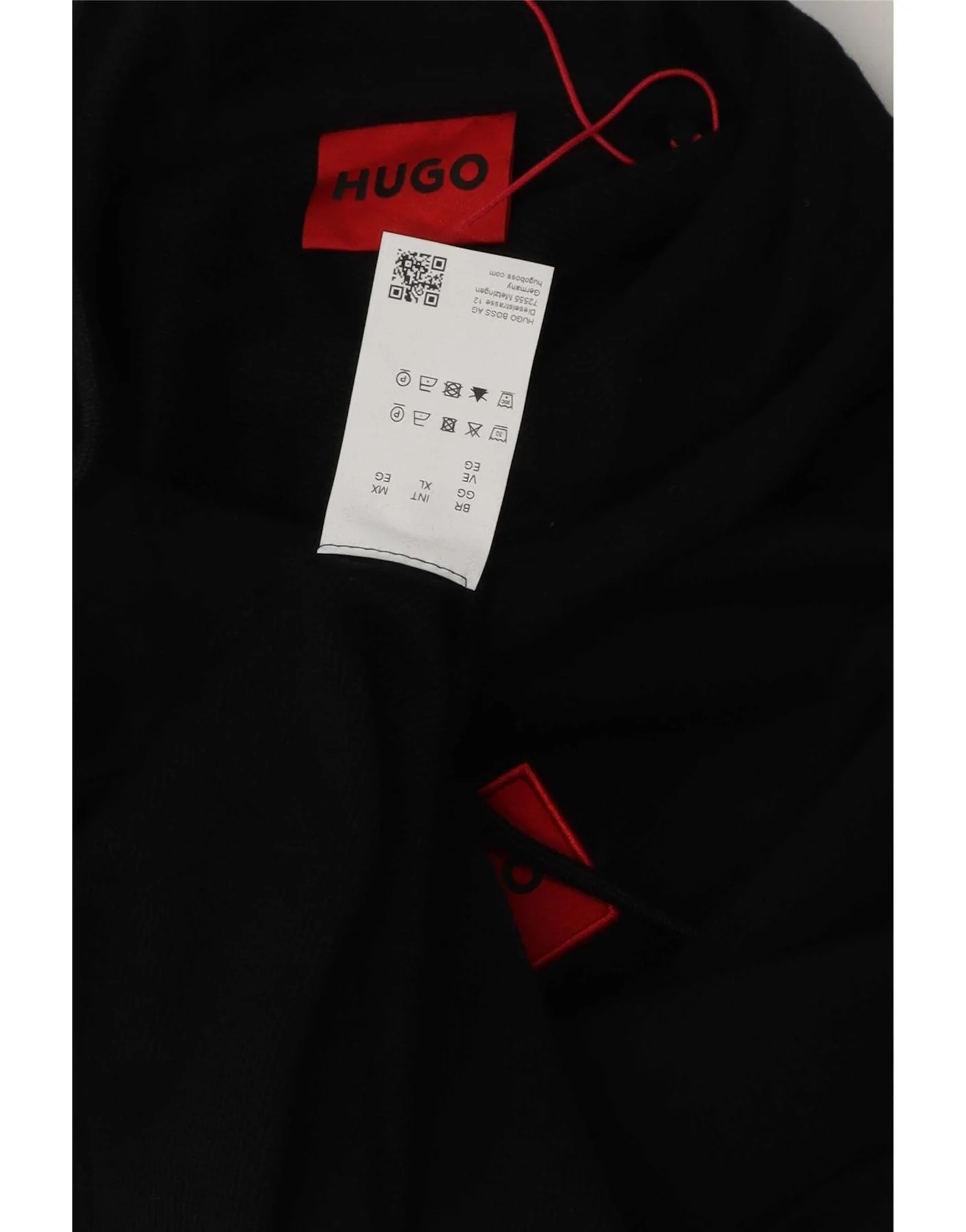 Hugo Boss Mens Hooded T-Shirt Top XL Black Cotton - Image 3