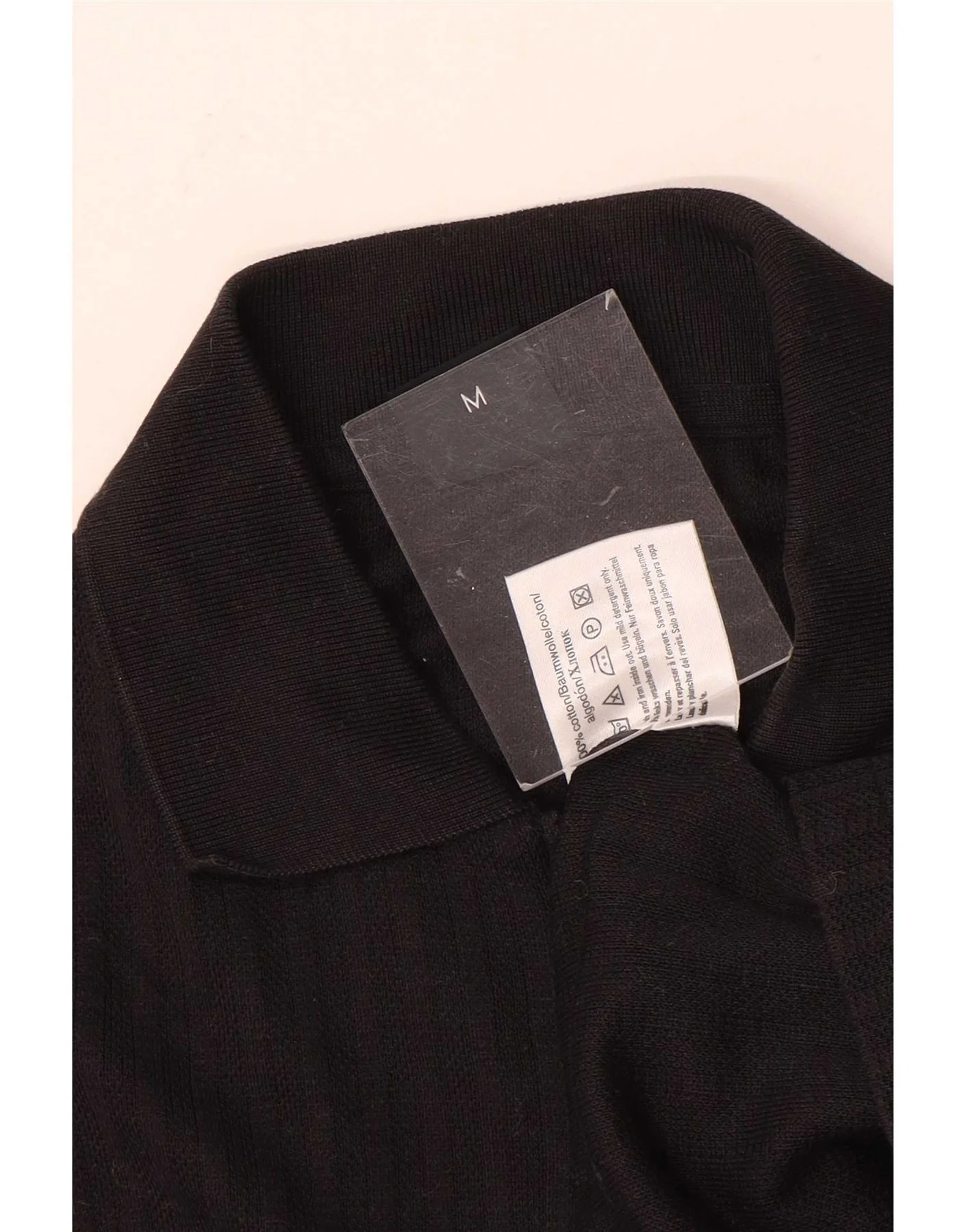 Hugo Boss Mens Long Sleeve Polo Shirt Medium Brown Striped Cotton - Image 3