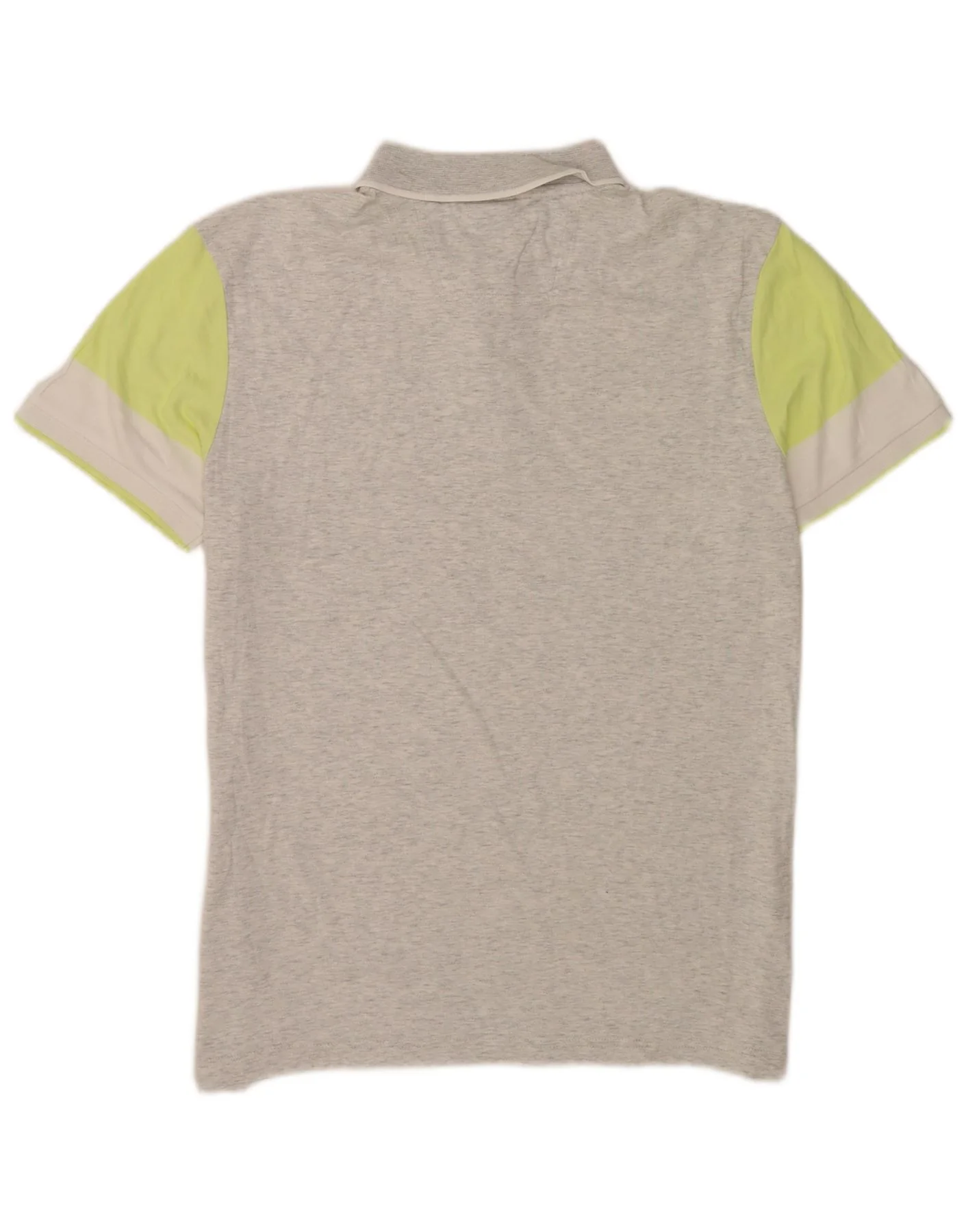 Hugo Boss Mens Regular Fit Polo Shirt Large Grey Colourblock Cotton - Image 2