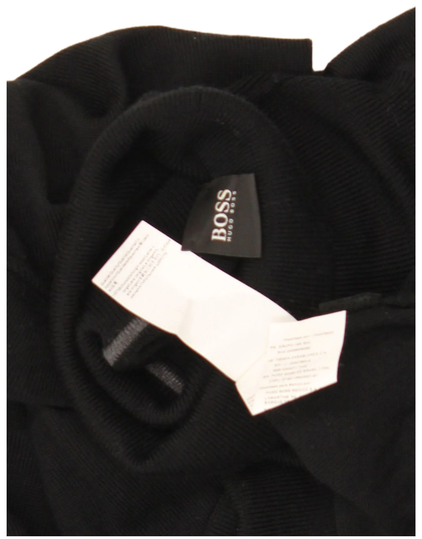 Hugo Boss Mens Roll Neck Jumper Sweater 2XL Black Wool - Image 6