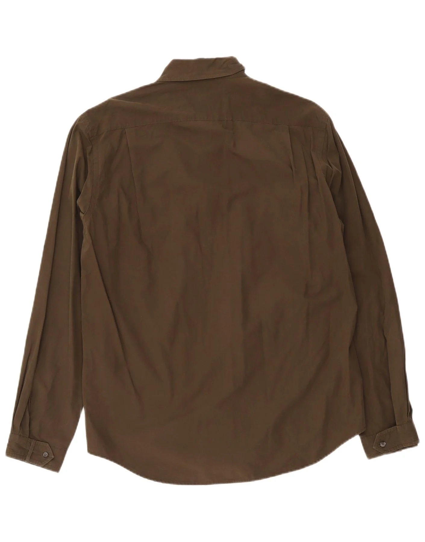 Hugo Boss Mens Shirt Large Khaki Cotton - Image 2