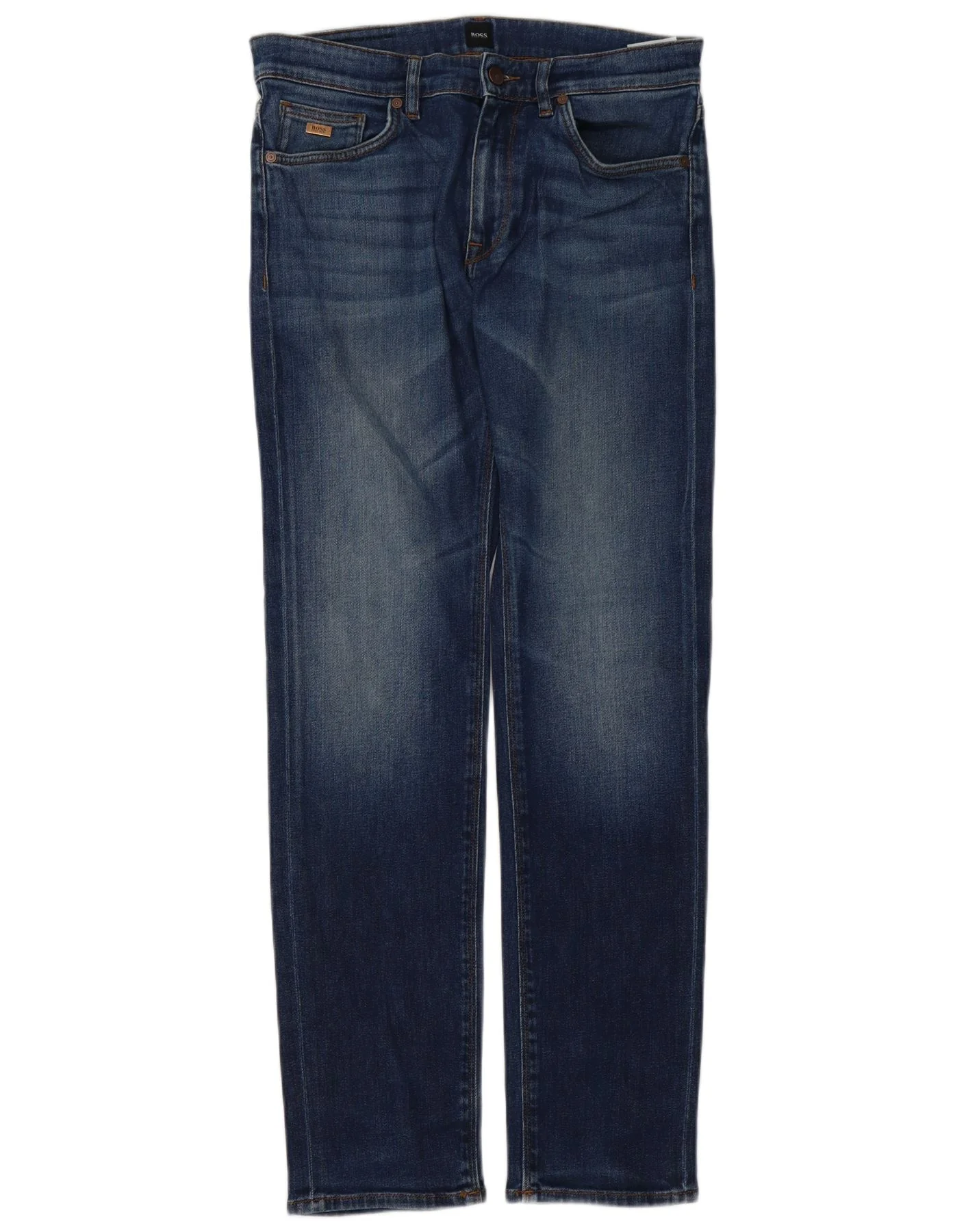 Hugo Boss Mens Slim Jeans W31 L32 Blue Cotton