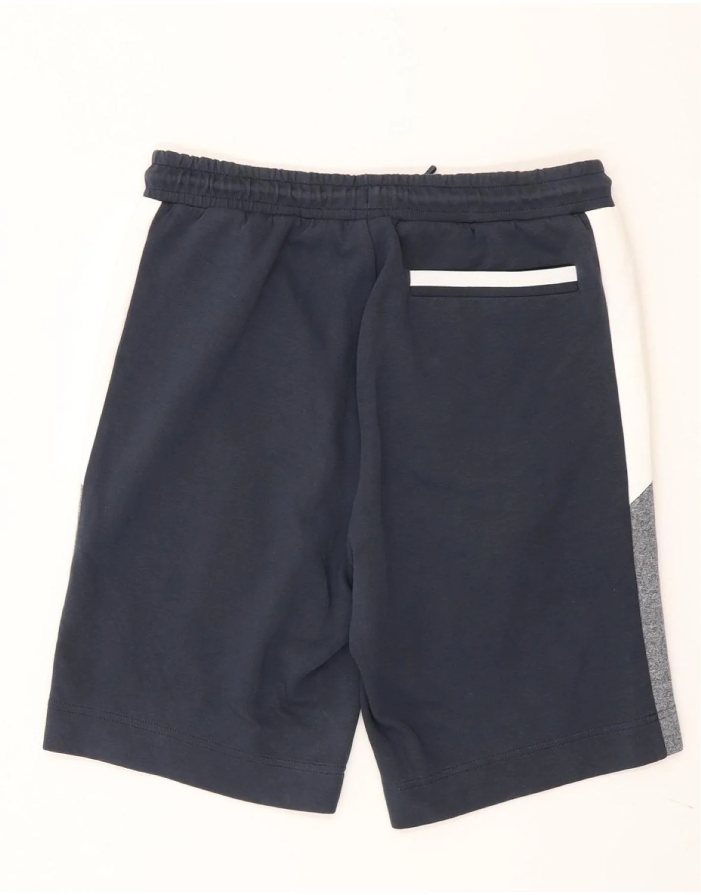 Hugo Boss Mens Sport Shorts Small Navy Blue Colourblock Cotton Sports - Image 2