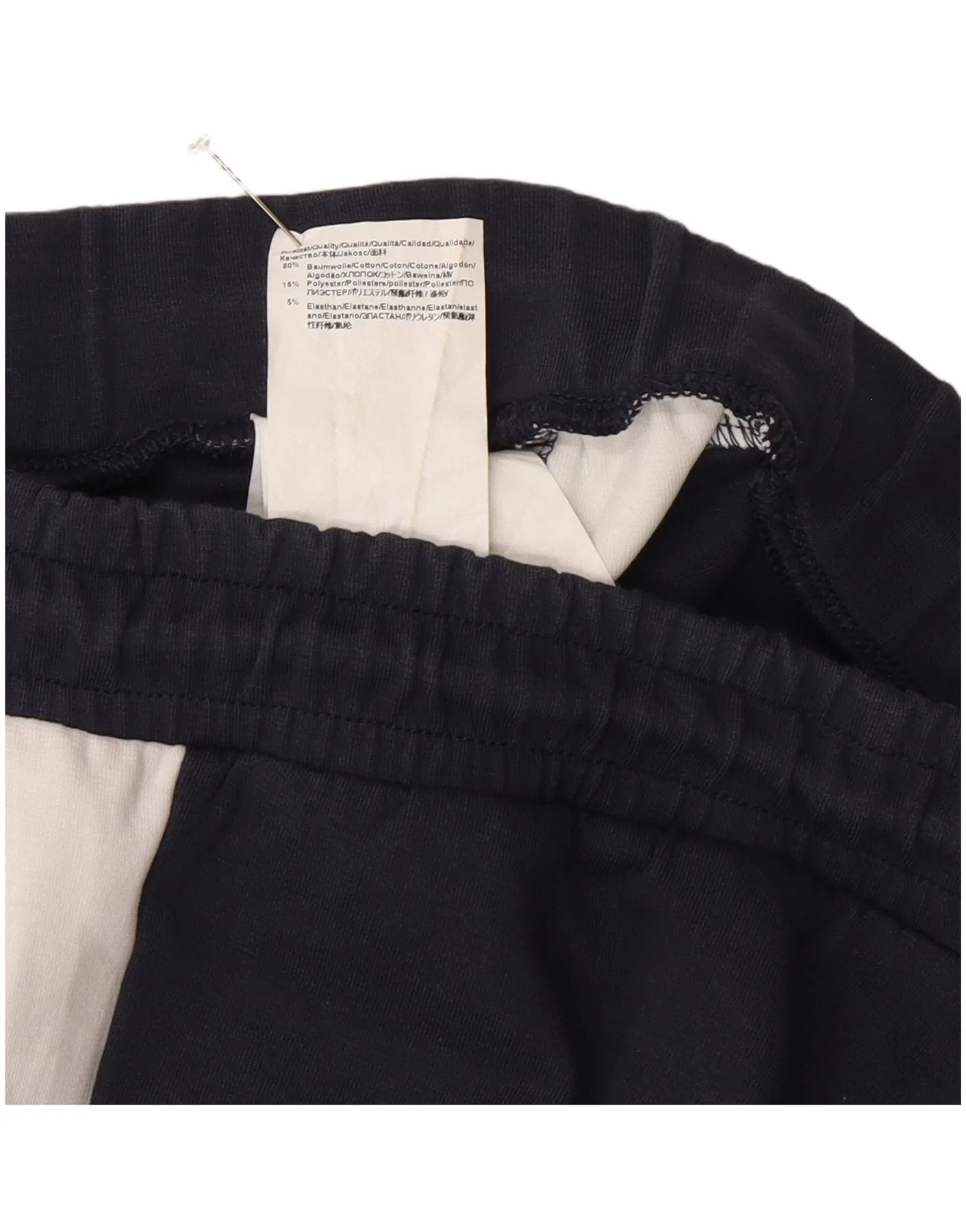 Hugo Boss Mens Sport Shorts Small Navy Blue Colourblock Cotton Sports - Image 3