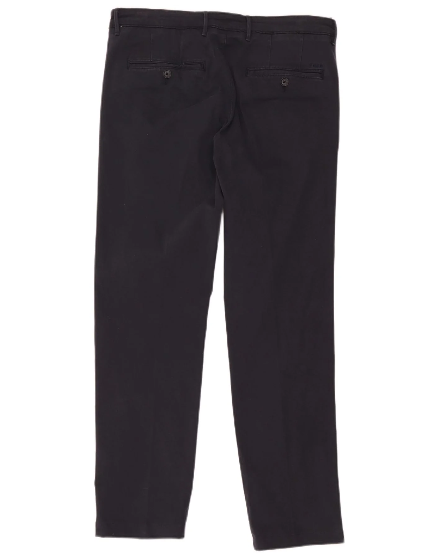 Hugo Boss Mens Straight Chino Trousers IT 48 Medium W32 L29 Navy Blue - Image 2