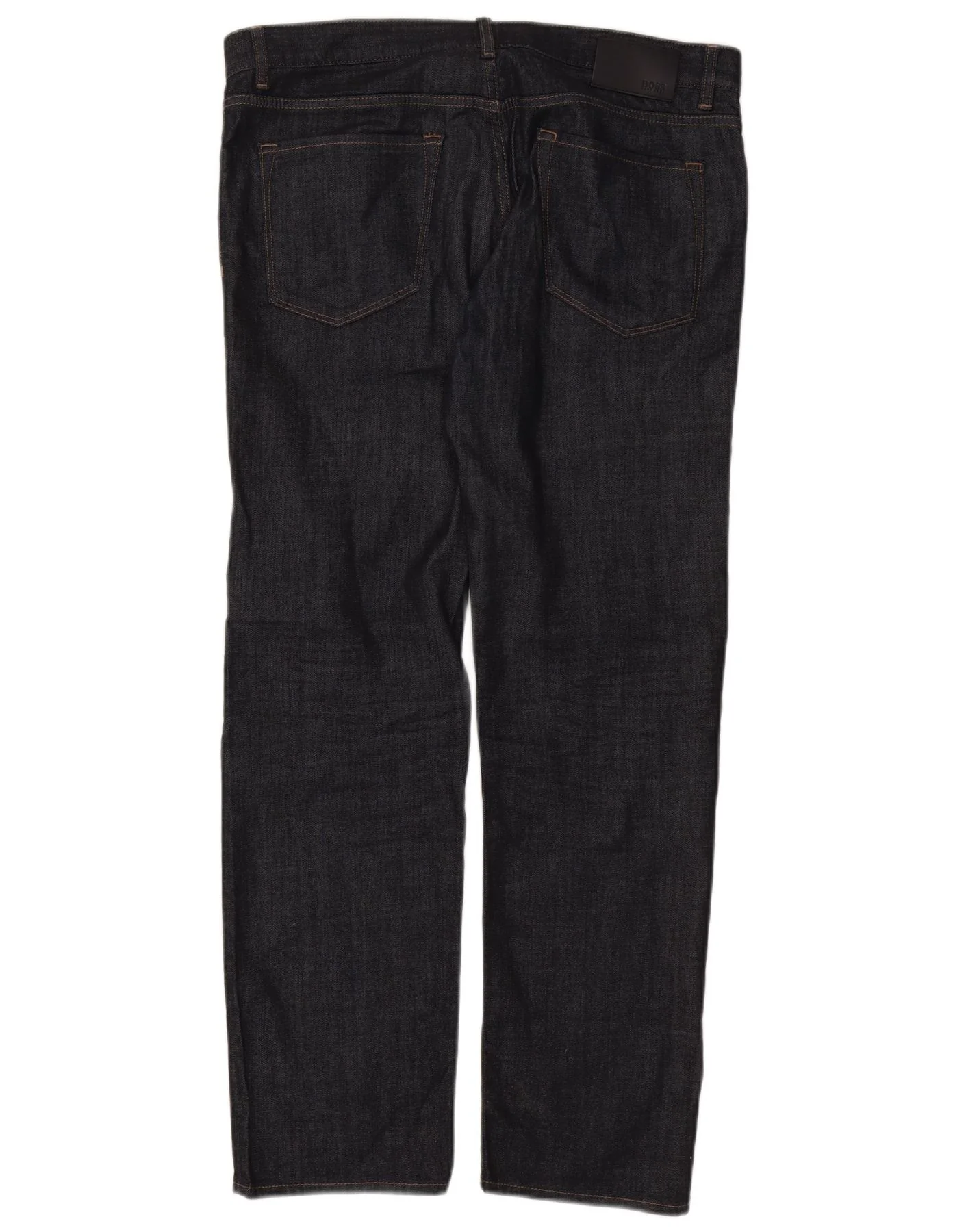 Hugo Boss Mens Straight Jeans W36 L32 Navy Blue Cotton - Image 2