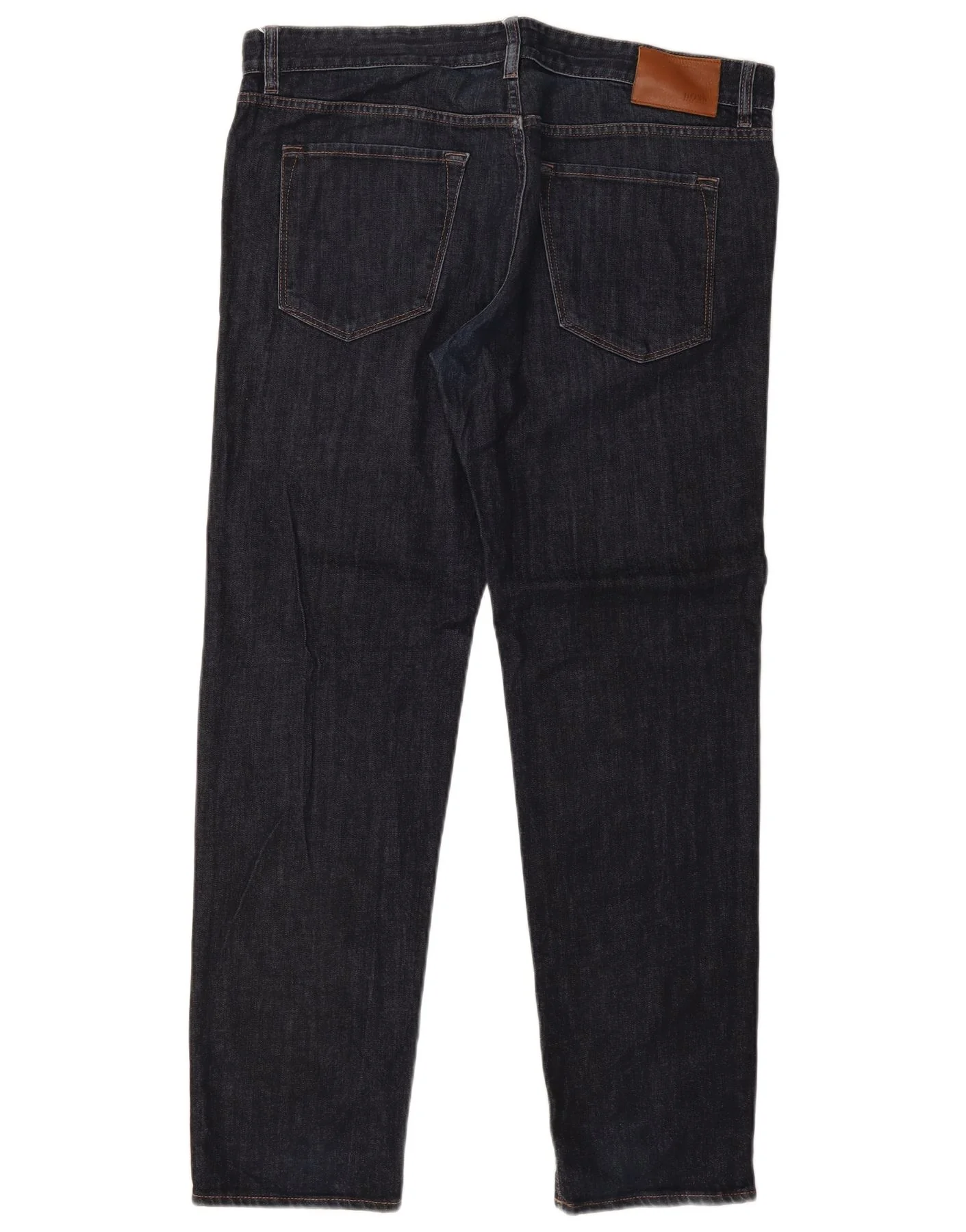 Hugo Boss Mens Straight Jeans W38 L32 Navy Blue Cotton - Image 2
