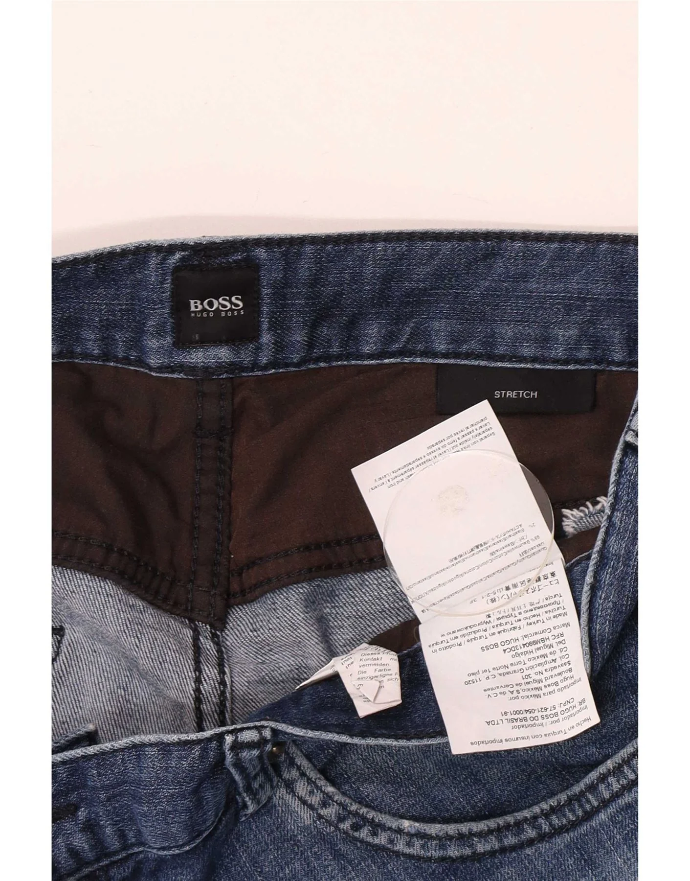 Hugo Boss Mens Stretch Slim Jeans W34 L32 Blue Cotton - Image 5