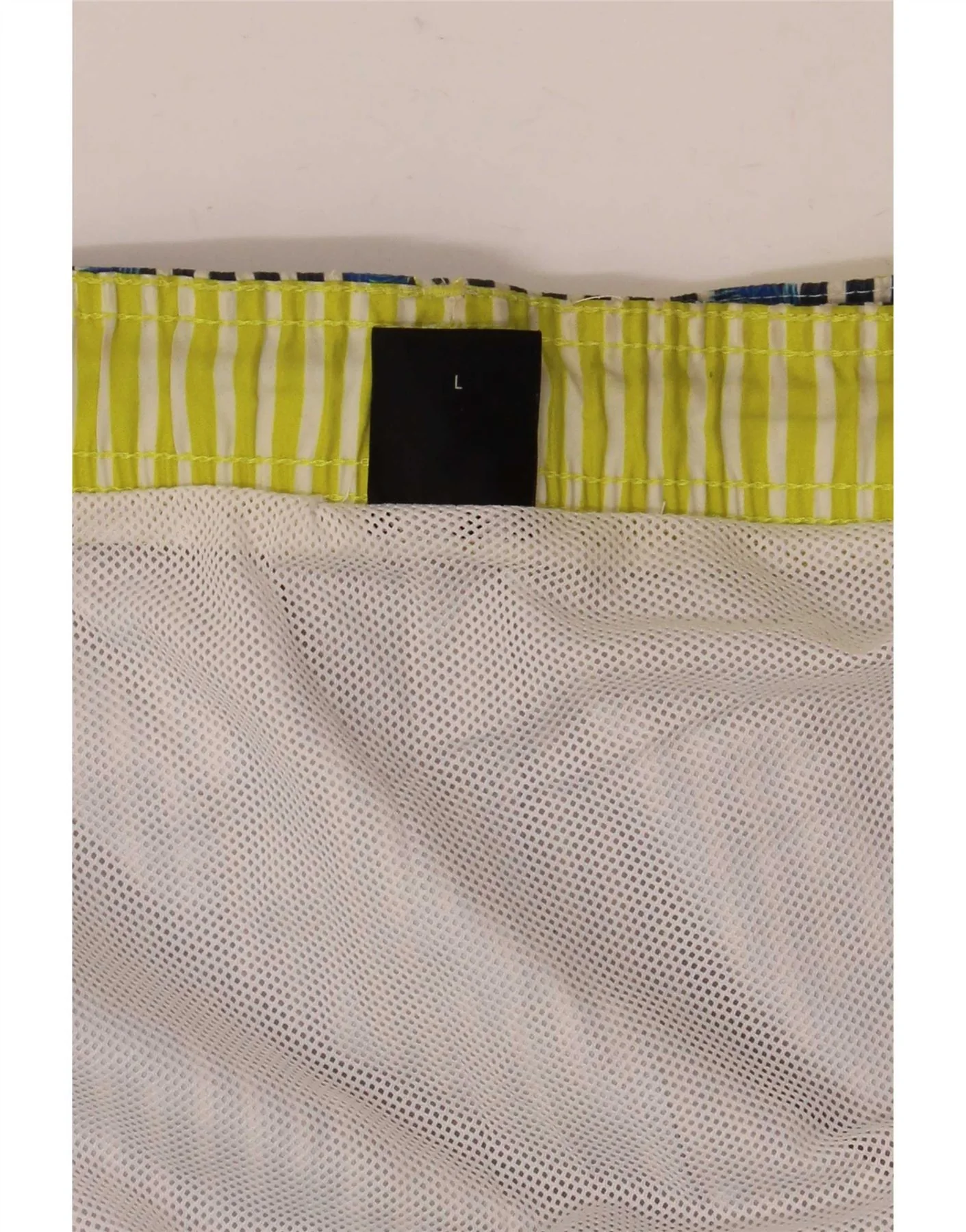 Hugo Boss Mens Swimming Shorts Large Blue Striped - Image 3