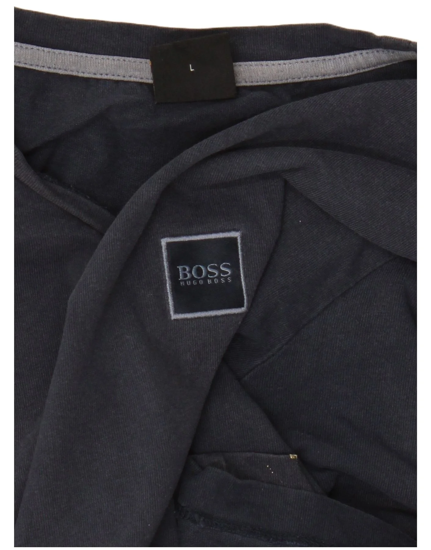 Hugo Boss Mens T-Shirt Top Large Navy Blue - Image 3