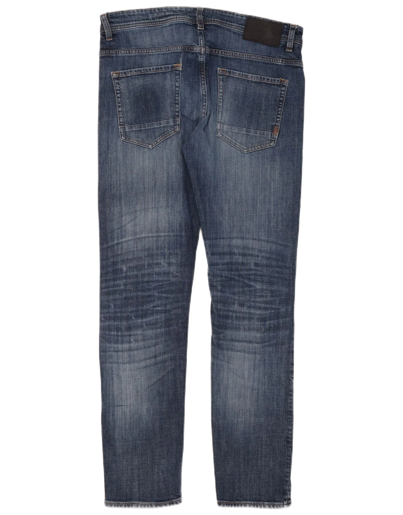 Hugo Boss Mens Taber Tapered Jeans W34 L32 Blue Cotton - Image 2
