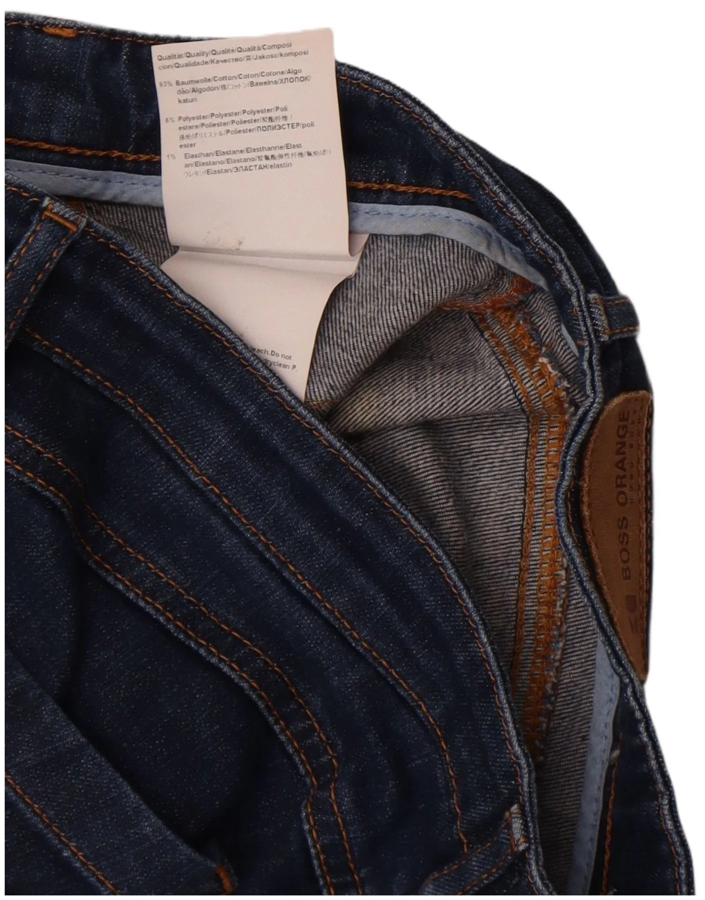 Hugo Boss Womens Slim Jeans W30 L27 Navy Blue Cotton - Image 3
