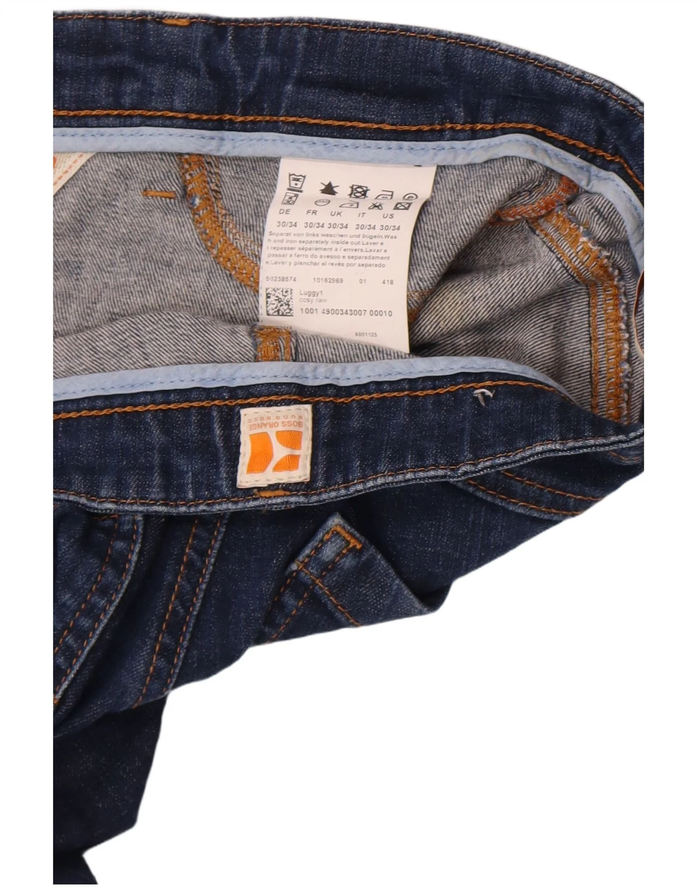 Hugo Boss Womens Slim Jeans W30 L27 Navy Blue Cotton - Image 4