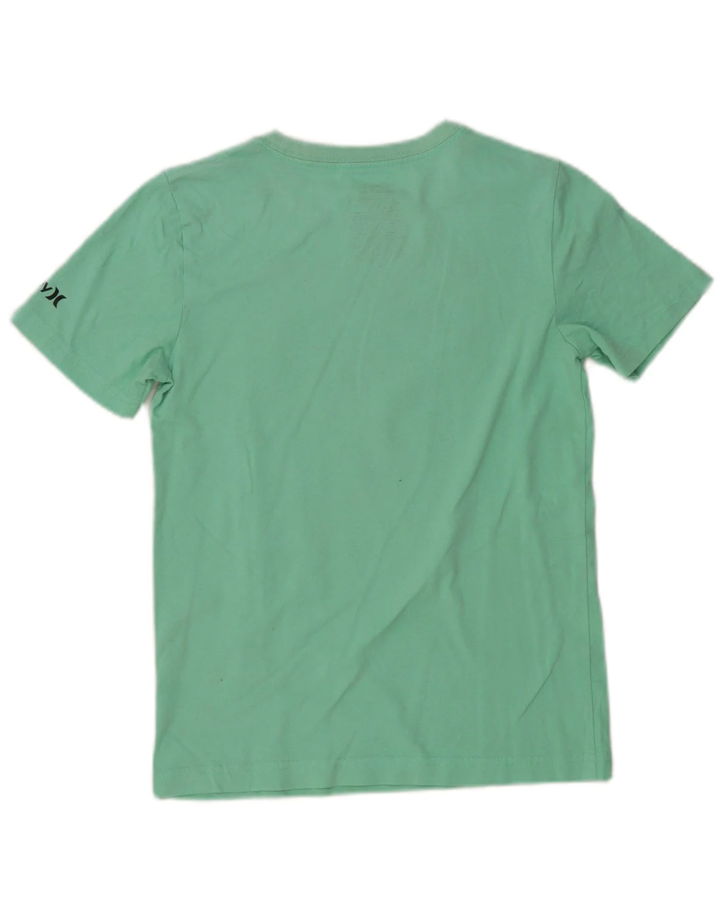 Hurley Boys Graphic T-Shirt Top 10-11 Years Medium Green Cotton - Image 2