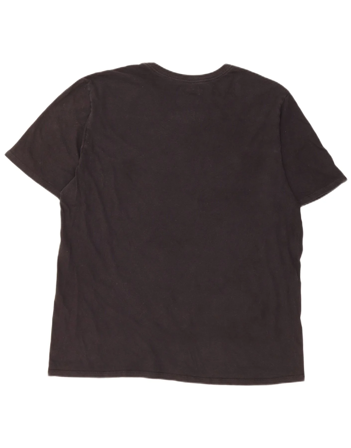 Hurley Mens Short Sleeve Regular T-Shirt Top Large Black Cotton - Image 2