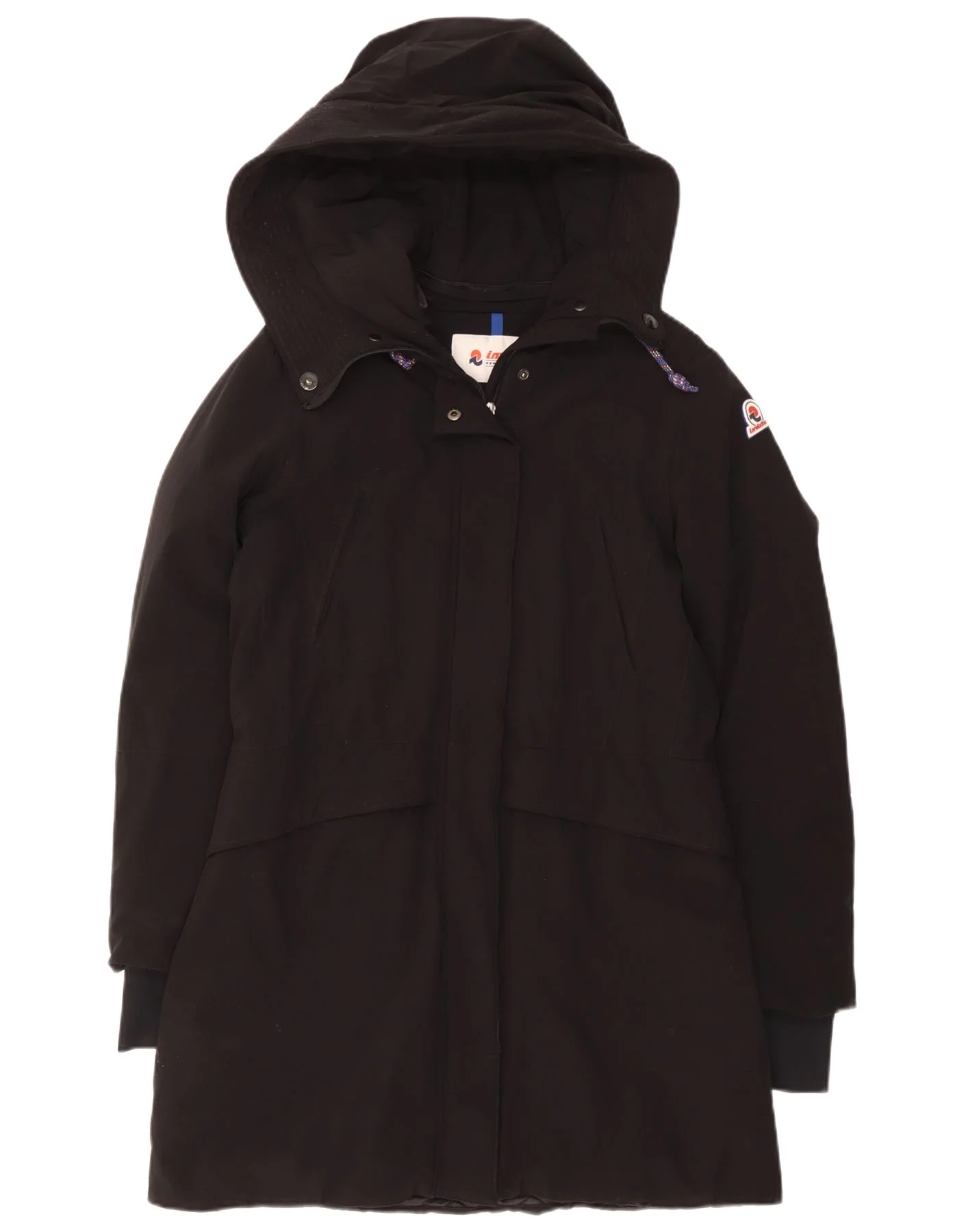 Invicta Womens Hooded Padded Coat UK 16 Large Black Polyamide