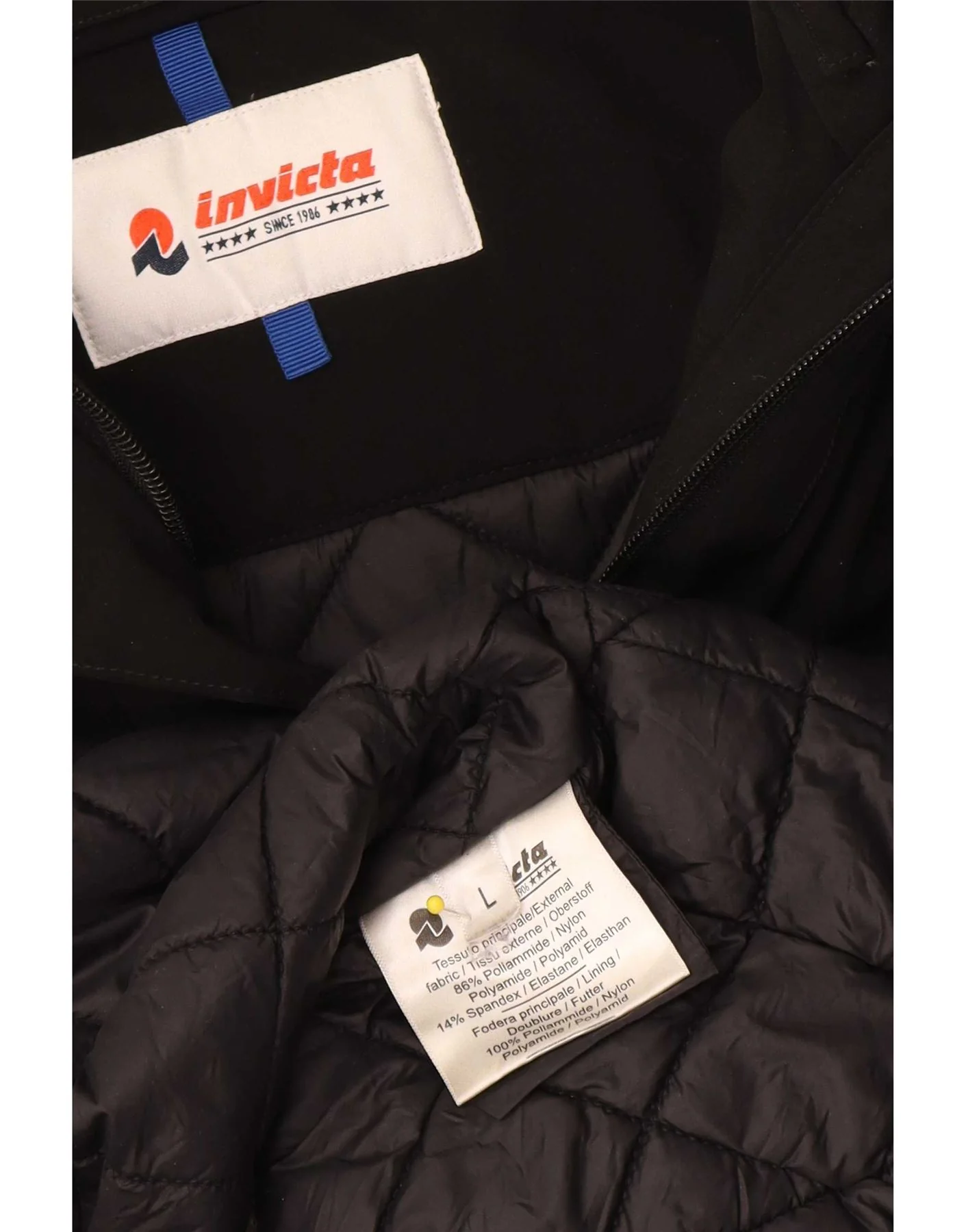 Invicta Womens Hooded Padded Coat UK 16 Large Black Polyamide - Image 4