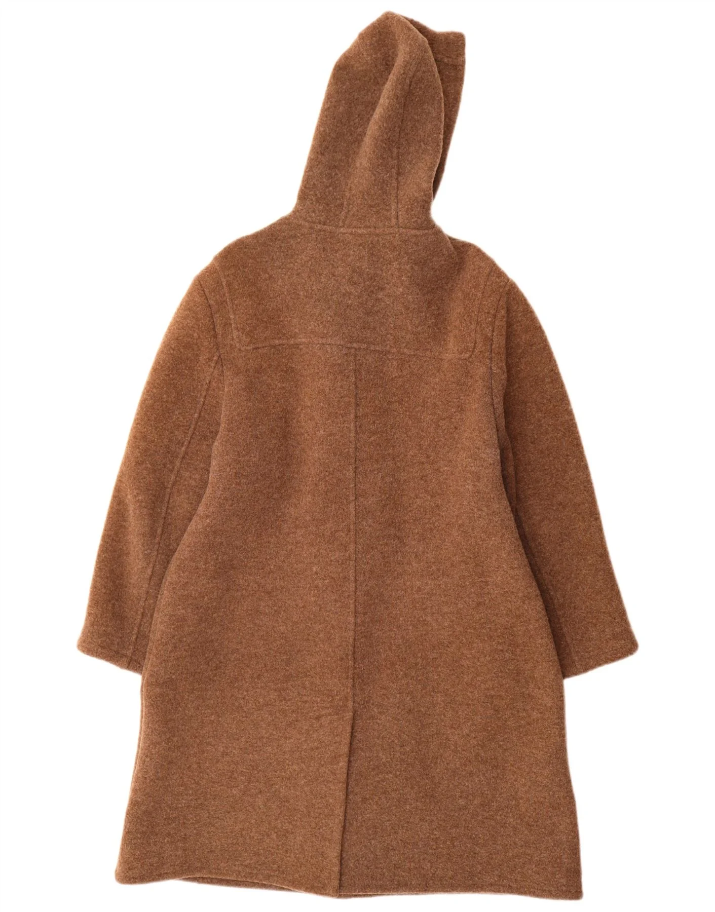 Isabella G Womens Hooded Duffle Coat UK 14 Medium Brown New Wool - Image 2