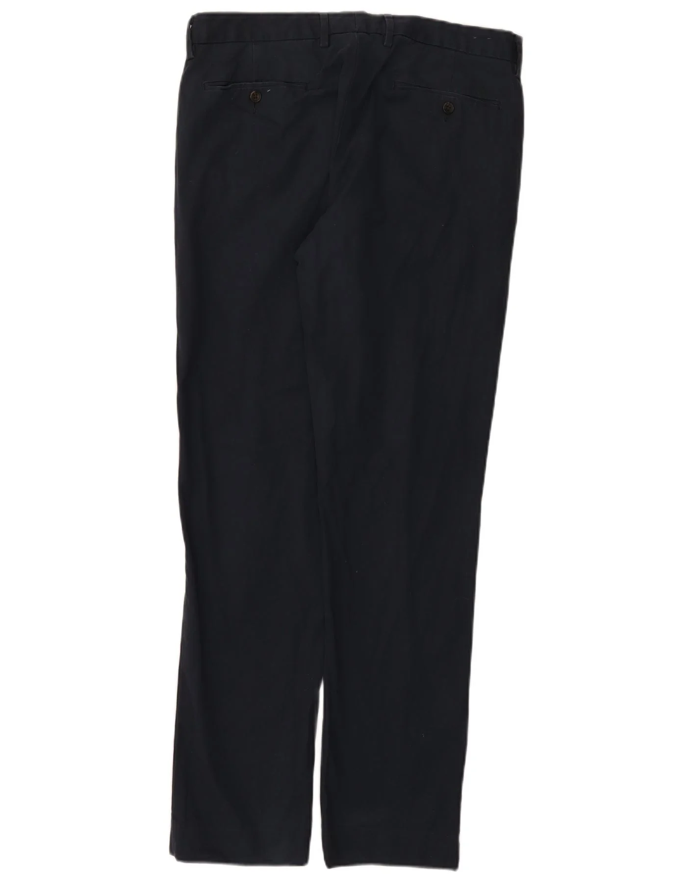 J. Crew Mens BOWERY Slim Fit Chino Trousers W33 L32 Navy Blue Cotton - Image 2
