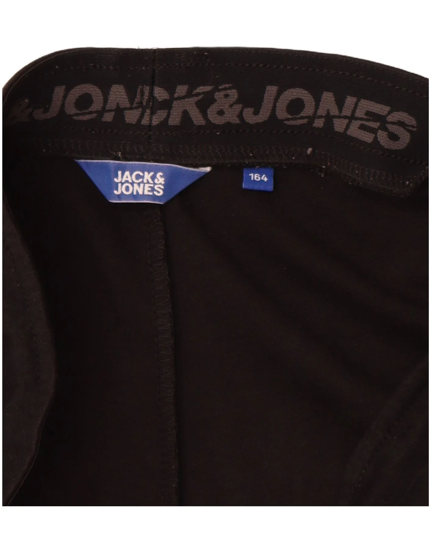 Jack & Jones Boys Tracksuit Trousers Joggers 13-14 Years Black Polyester - Image 3