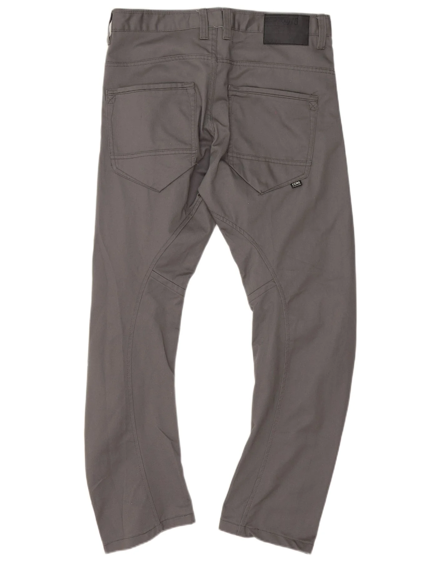 Jack & Jones Mens Anti Fit Casual Trousers W34 L31 Grey Cotton - Image 2