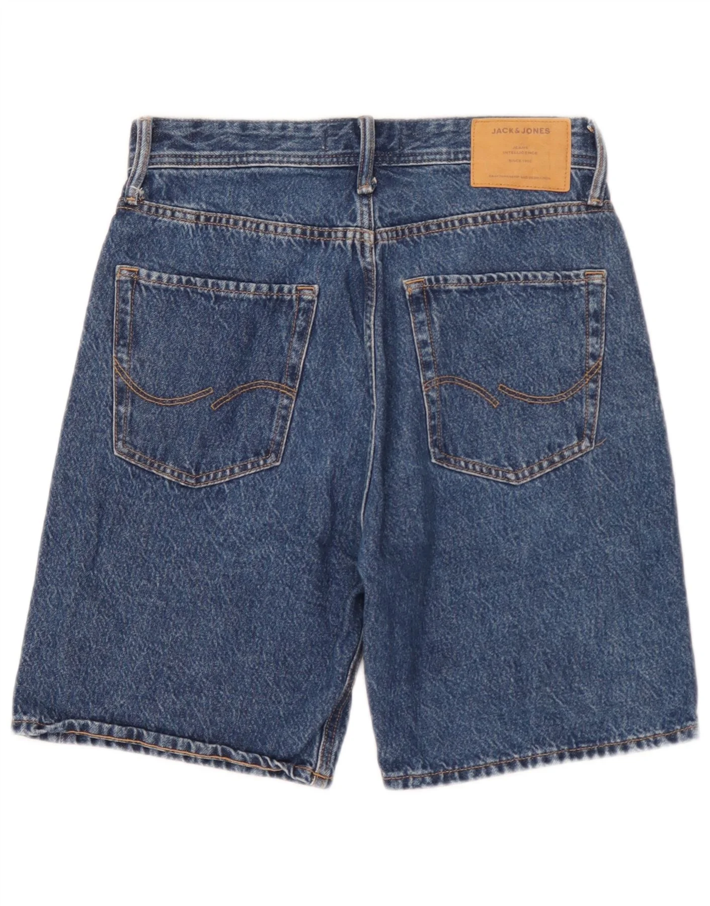 Jack & Jones Mens Baggy Denim Shorts XS W26 Blue Cotton - Image 2