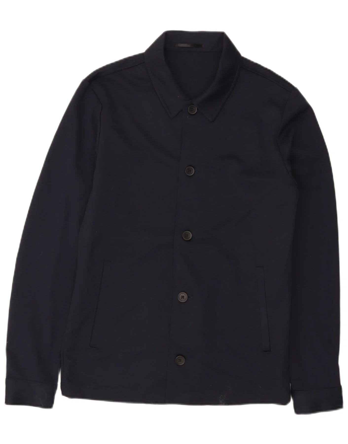Jack & Jones Mens Bomber Jacket UK 40 Large Navy Blue Polyester