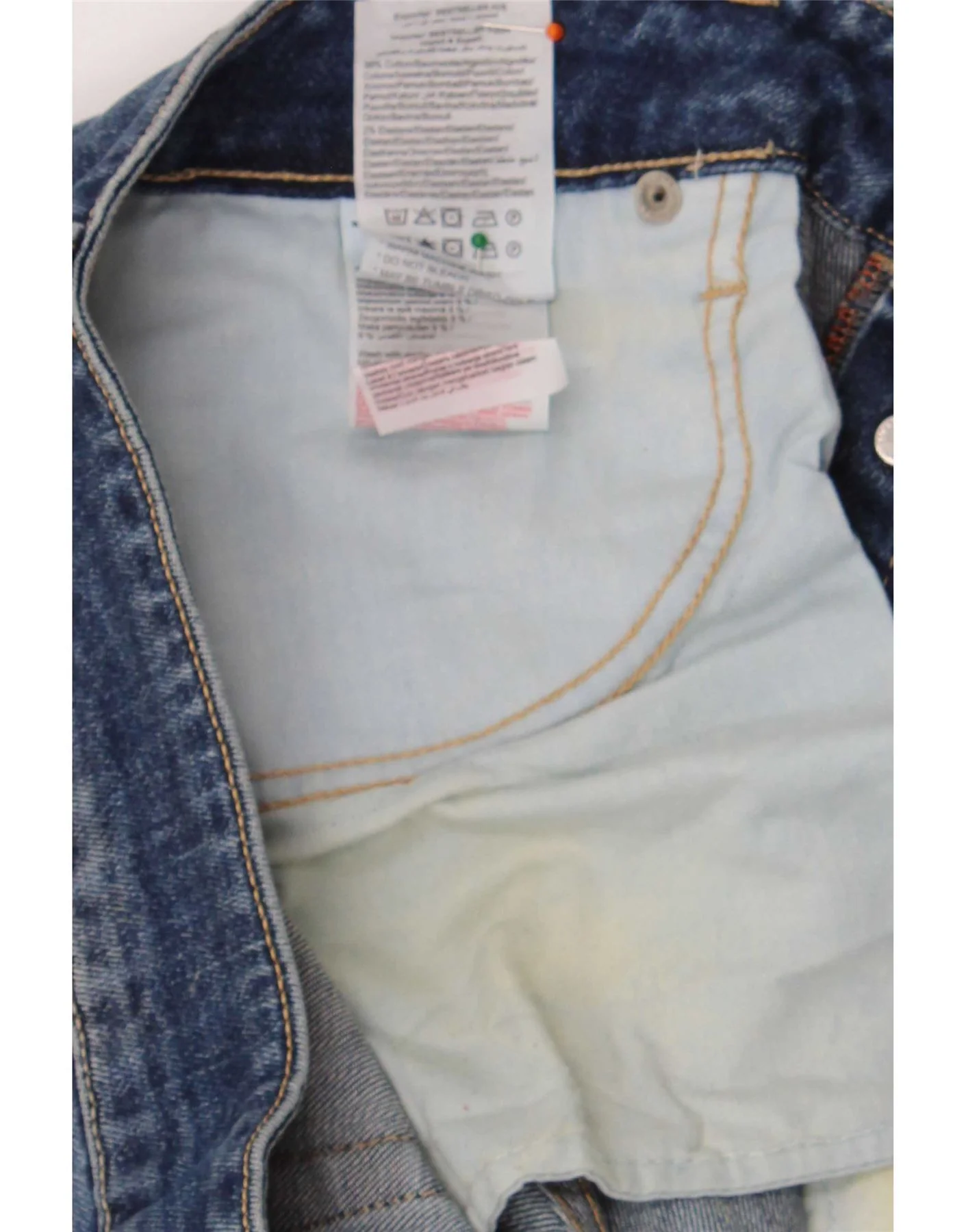 Jack & Jones Mens Clark Regular Fit Straight Jeans W36 L32 Blue Cotton - Image 3