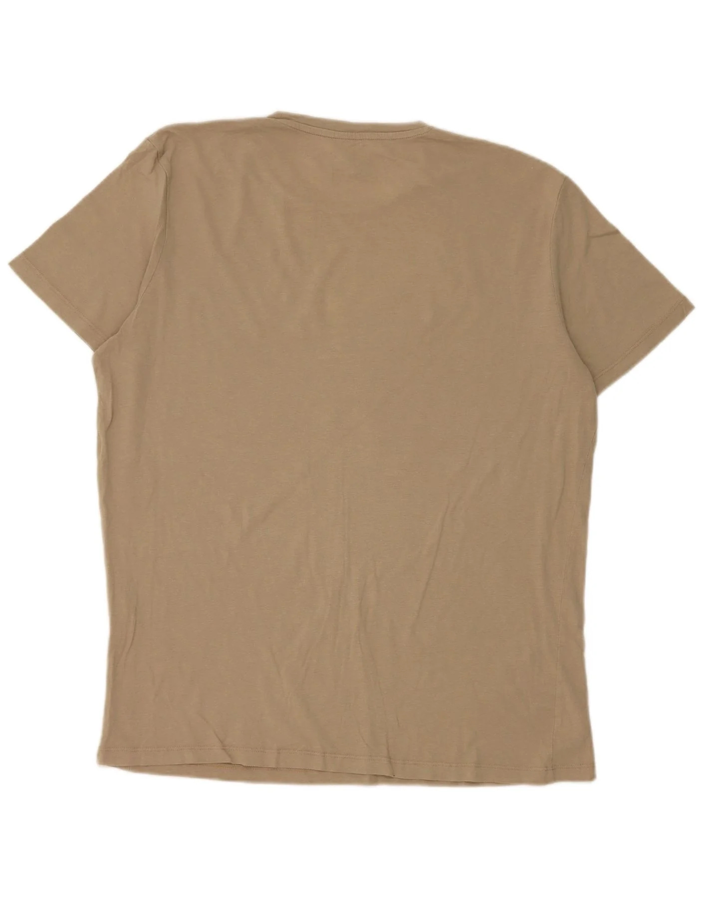 Jack & Jones Mens Core Regular Fit Graphic T-Shirt Top XL Beige Cotton - Image 2