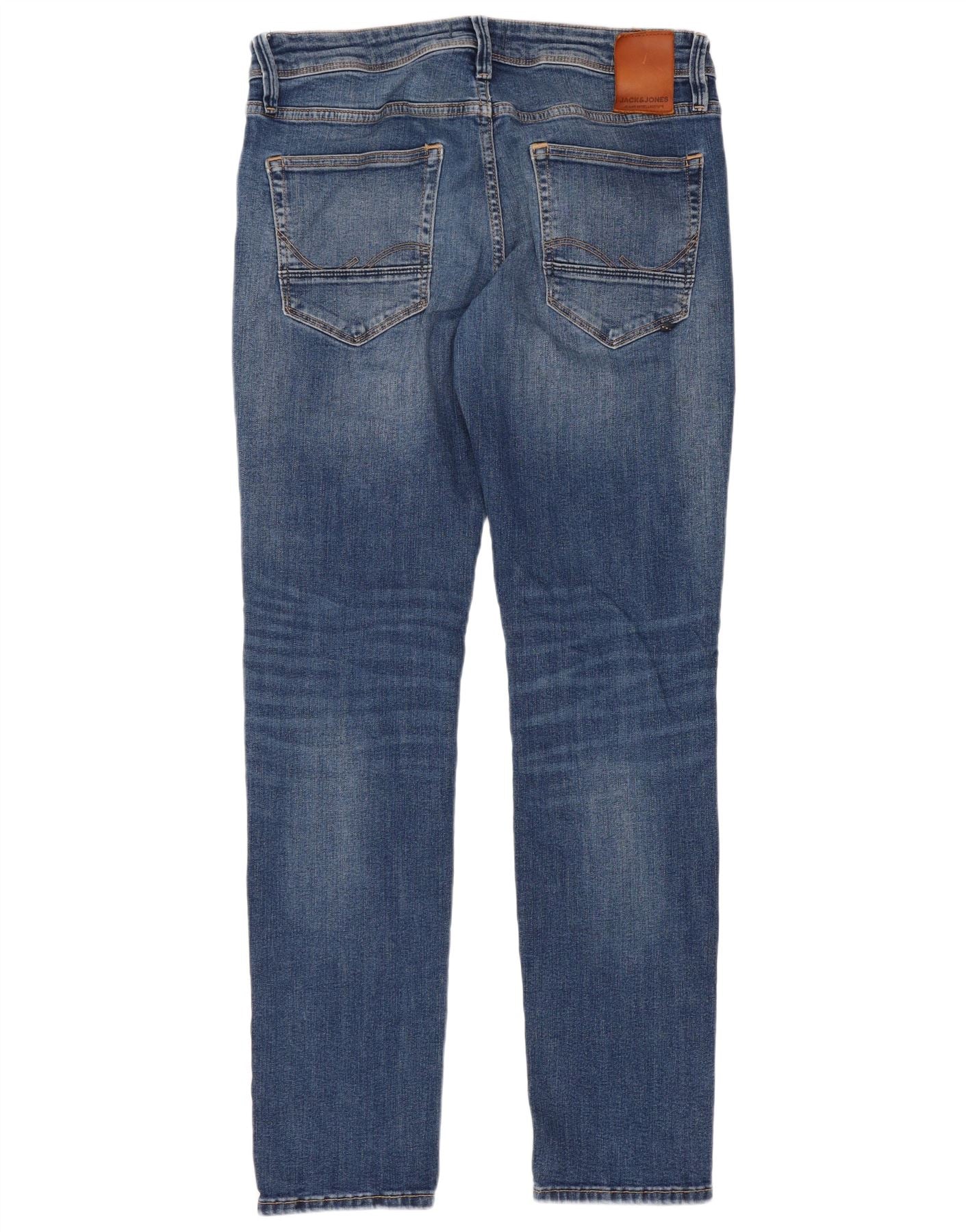 Jack & Jones Mens GLENN Slim Jeans W32 L32 Blue Cotton - Image 2