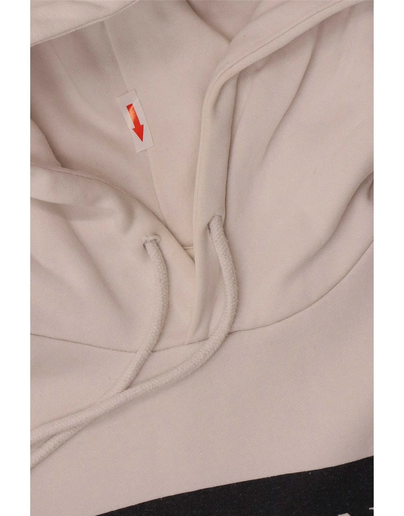 Jack & Jones Mens Graphic Hoodie Jumper Small White Cotton - Image 3