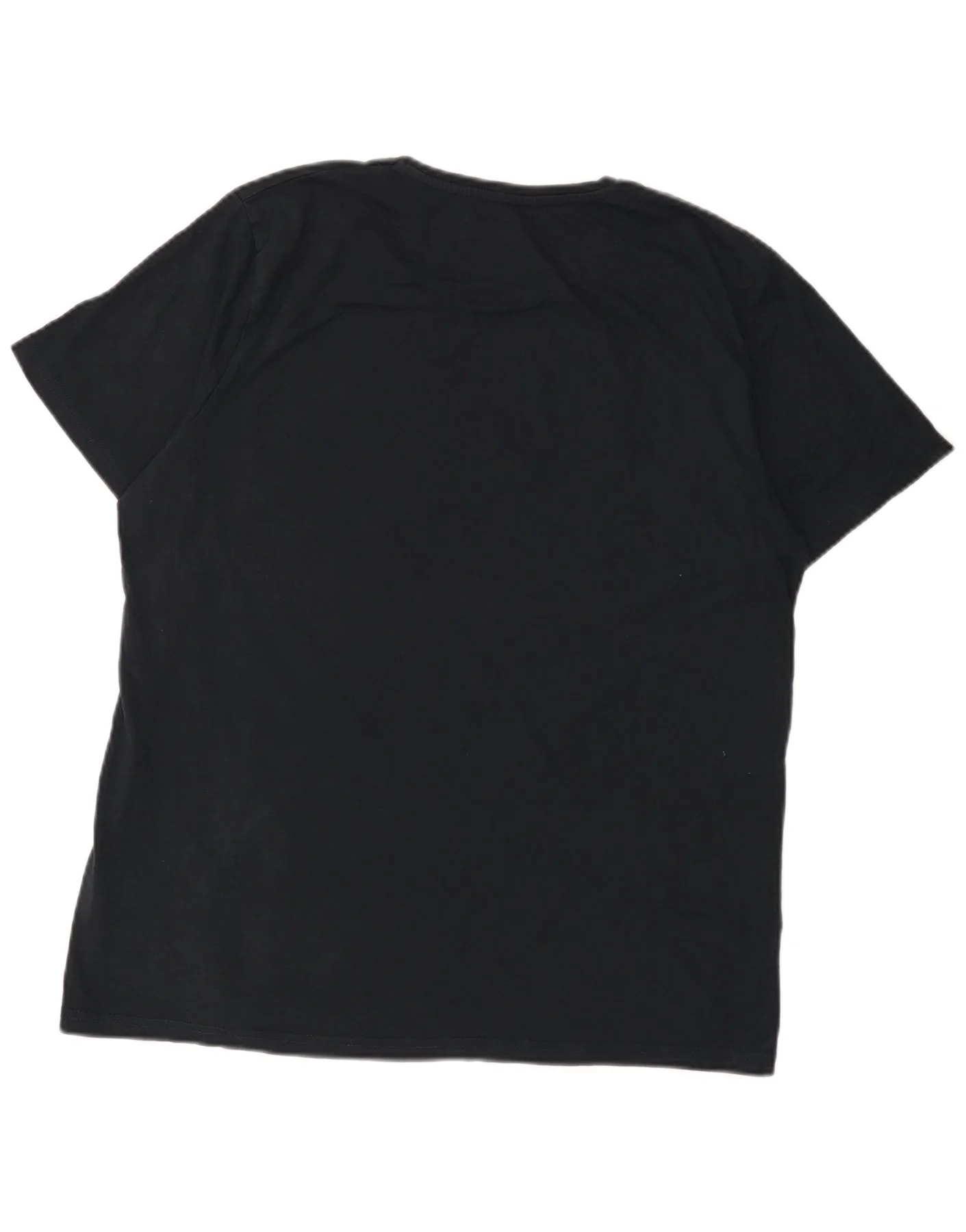 Jack & Jones Mens Graphic T-Shirt Top 2XL Black Cotton - Image 2