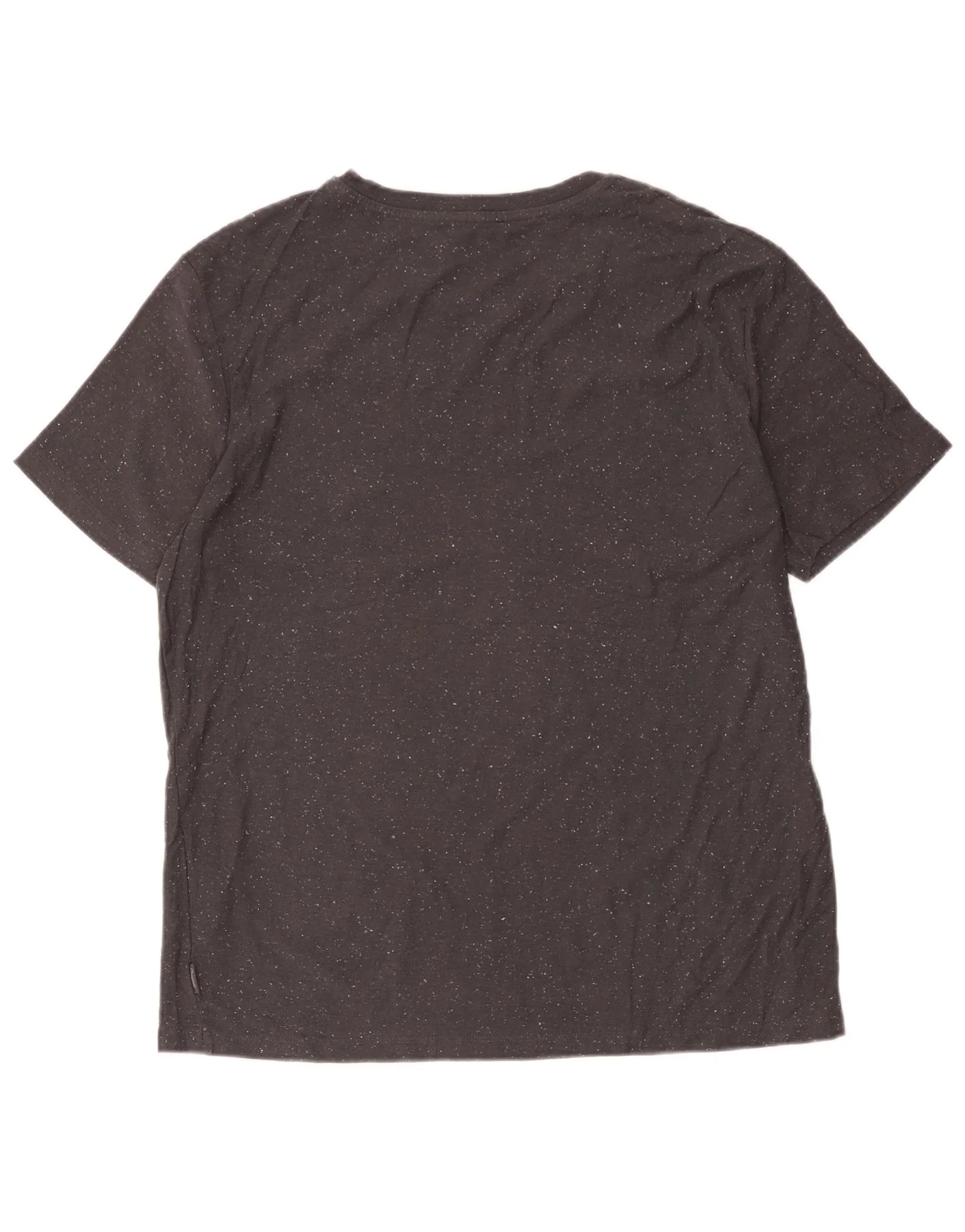Jack & Jones Mens Graphic T-Shirt Top XL Grey Flecked Cotton - Image 2