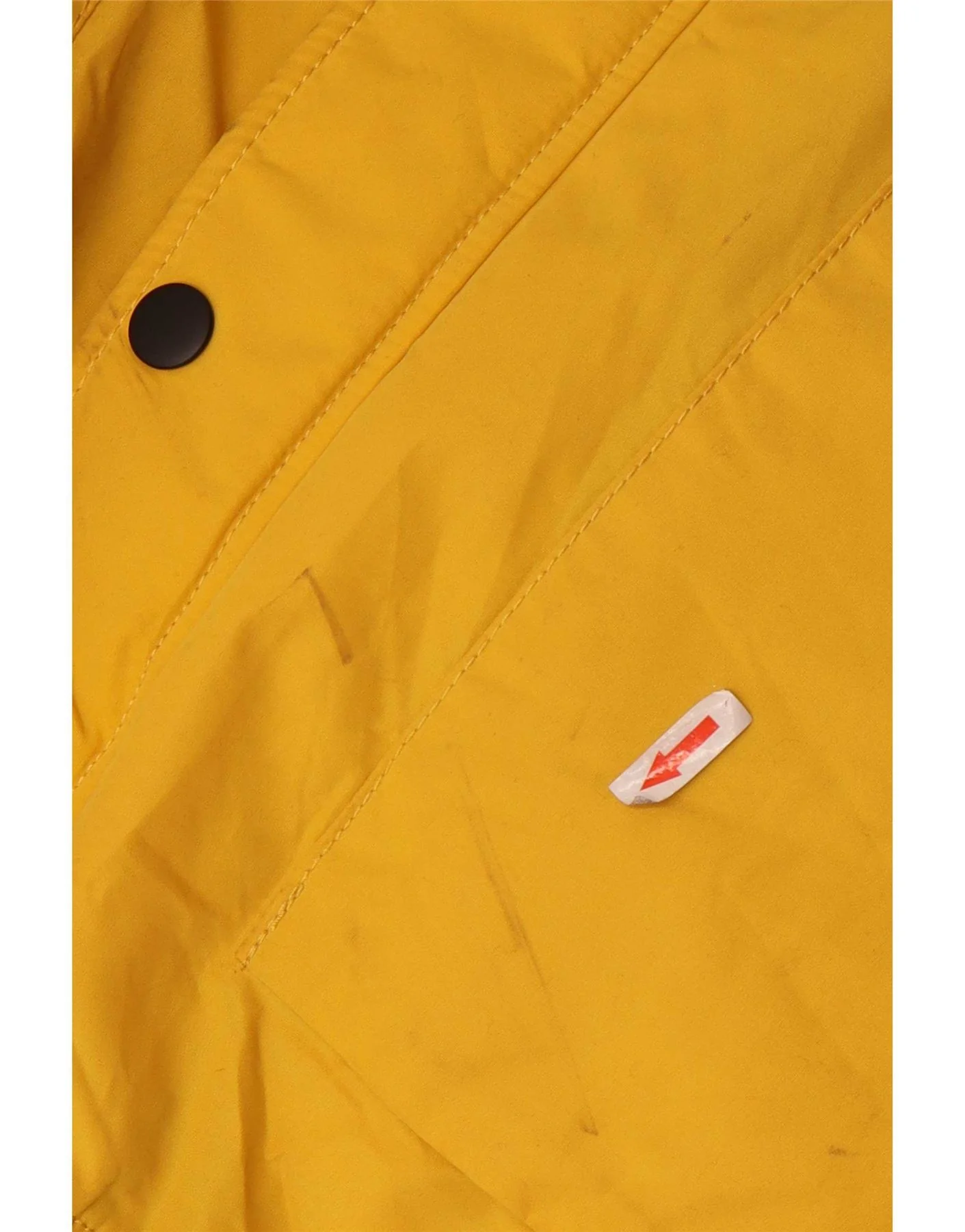 Jack & Jones Mens Hooded Parka Jacket UK 46 3XL Yellow Polyester - Image 5