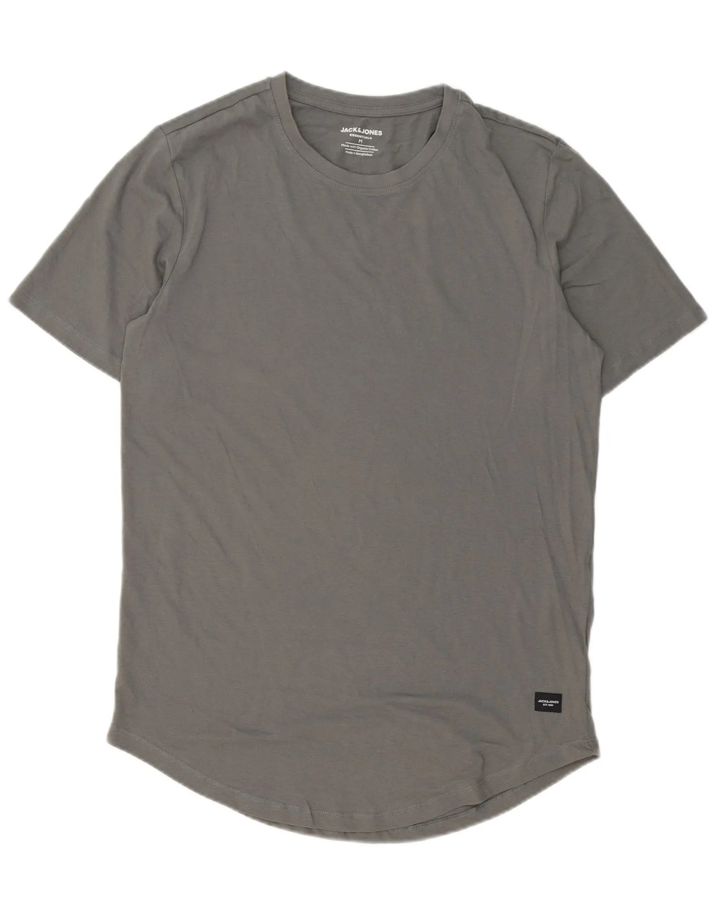 Jack & Jones Mens Lash T-Shirt Top Medium Grey Cotton