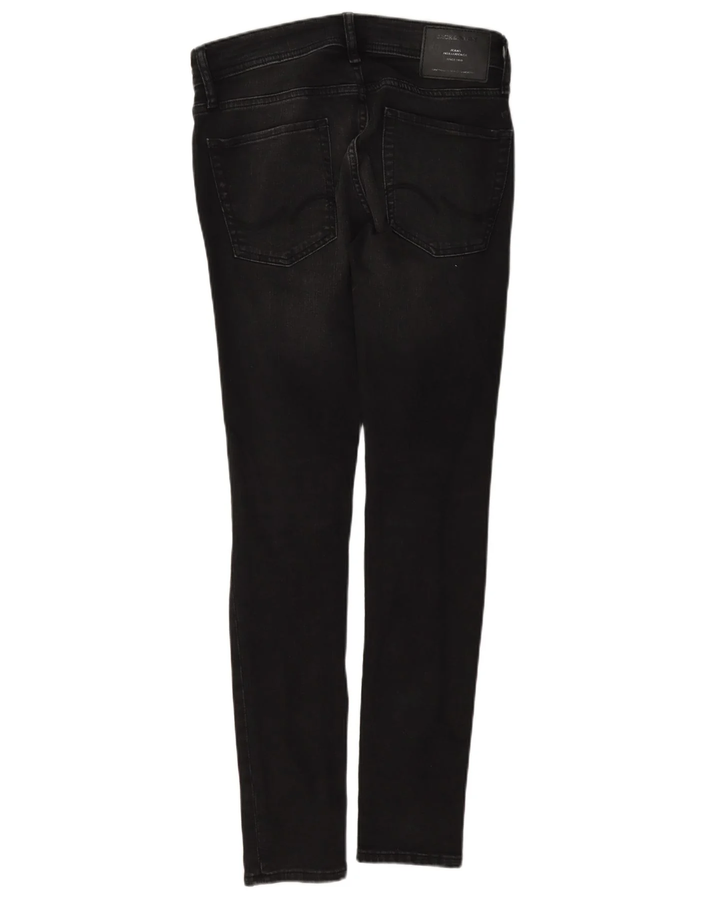 Jack & Jones Mens Liam Distressed Skinny Jeans W30 L30 Grey Cotton - Image 2