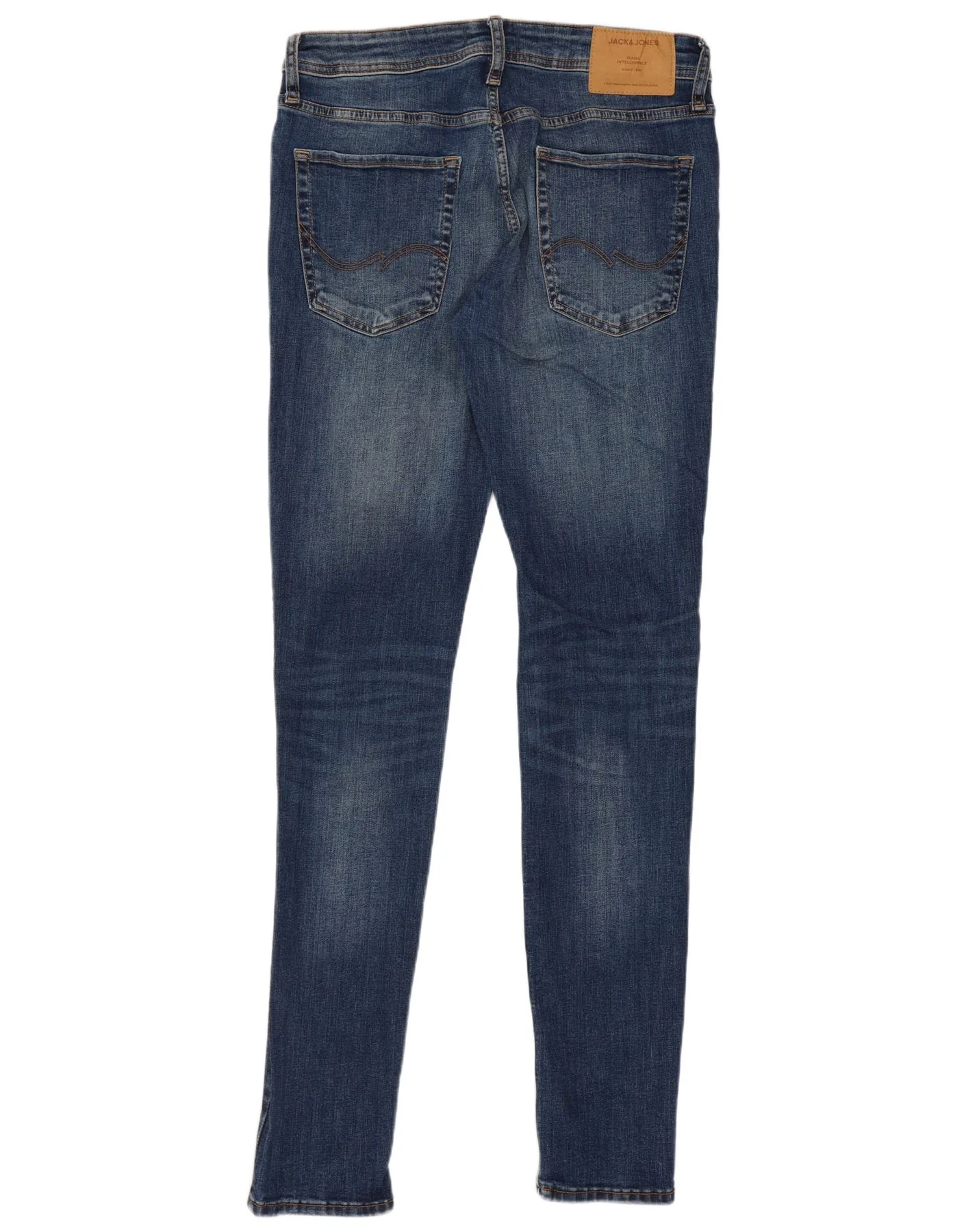 Jack & Jones Mens Liam Skinny Jeans W32 L34 Blue Cotton - Image 2