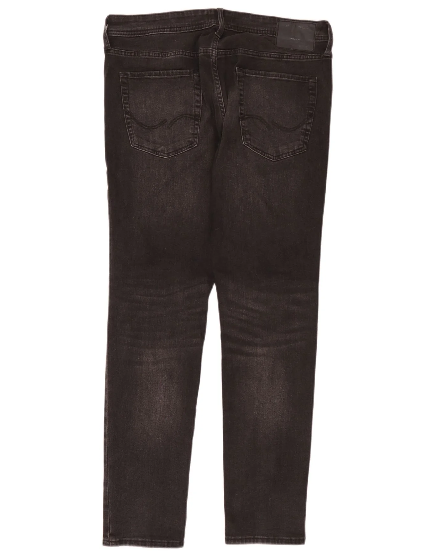 Jack & Jones Mens Liam Skinny Jeans W36 L32 Black Cotton - Image 2