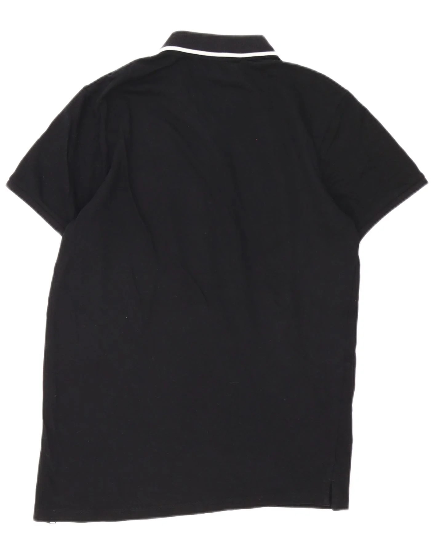 Jack & Jones Mens Polo Shirt Medium Black Cotton - Image 2