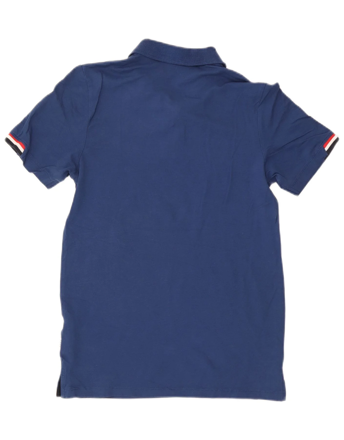 Jack & Jones Mens Polo Shirt Medium Blue Cotton - Image 2