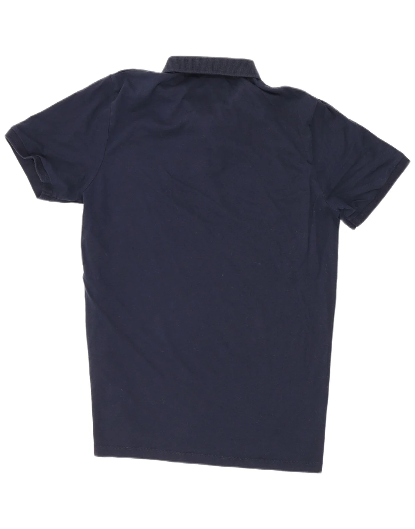 Jack & Jones Mens Polo Shirt Medium Navy Blue Cotton - Image 2