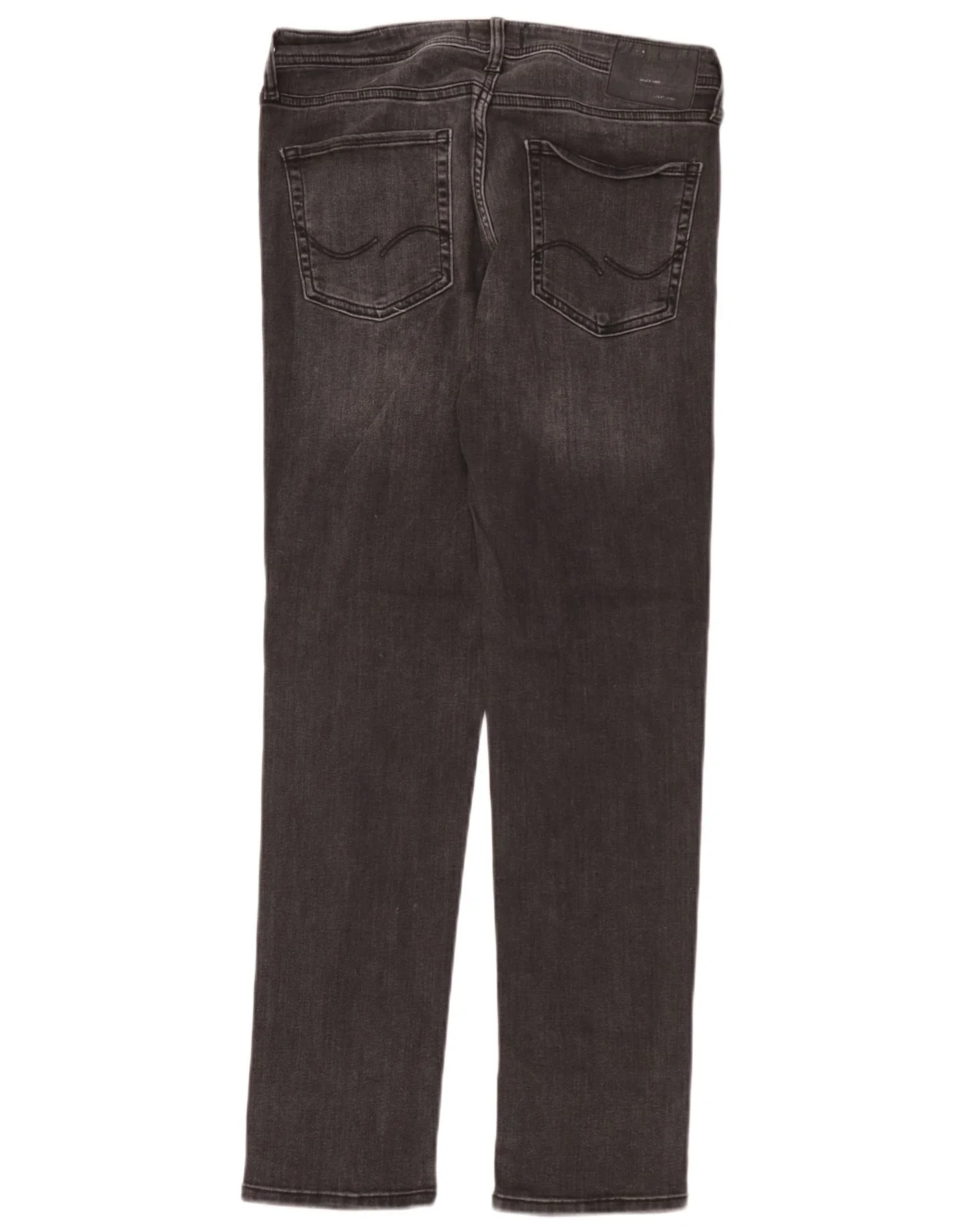 Jack & Jones Mens Slim Jeans W33 L32 Black Cotton - Image 2