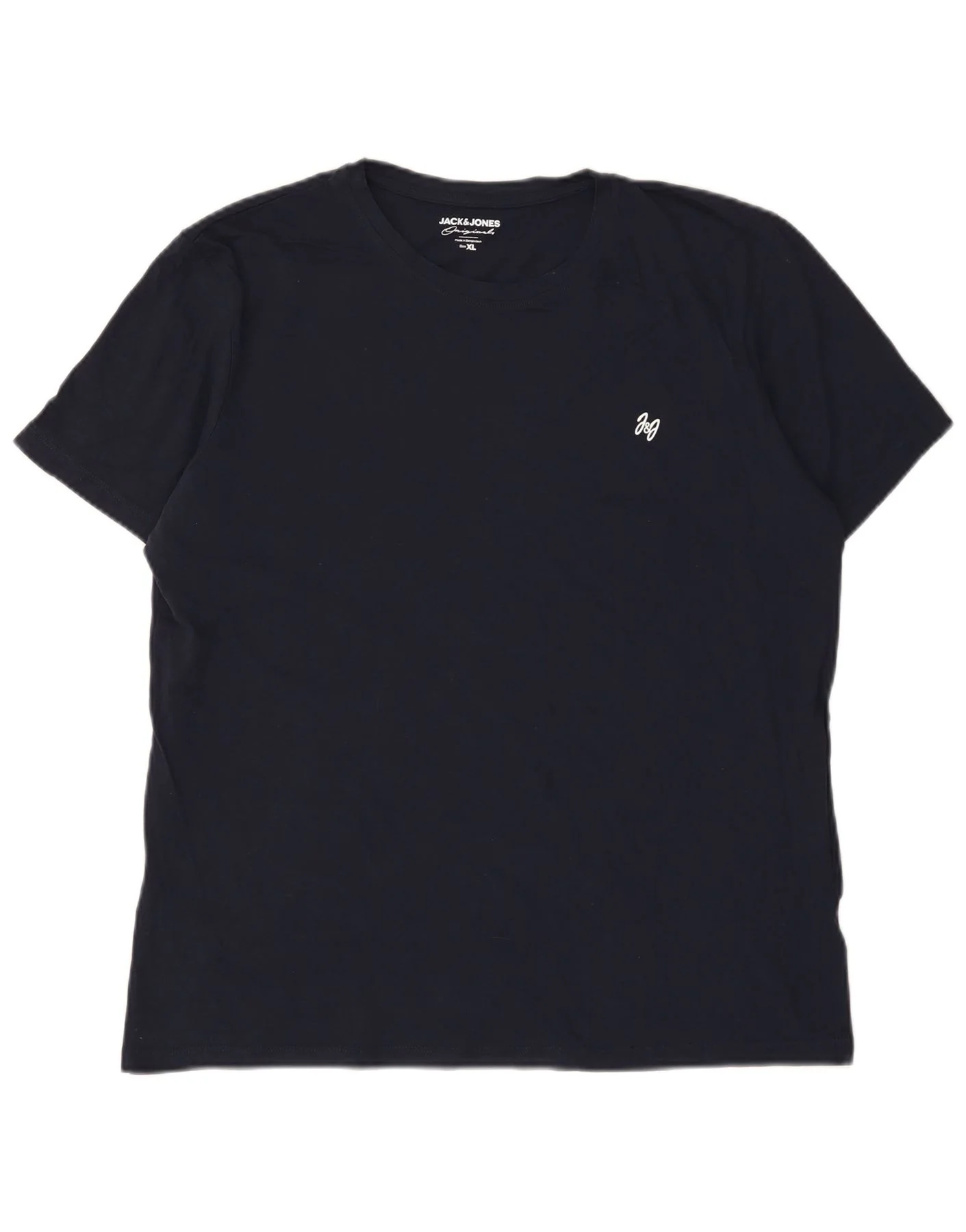 Jack & Jones Mens T-Shirt Top XL Navy Blue