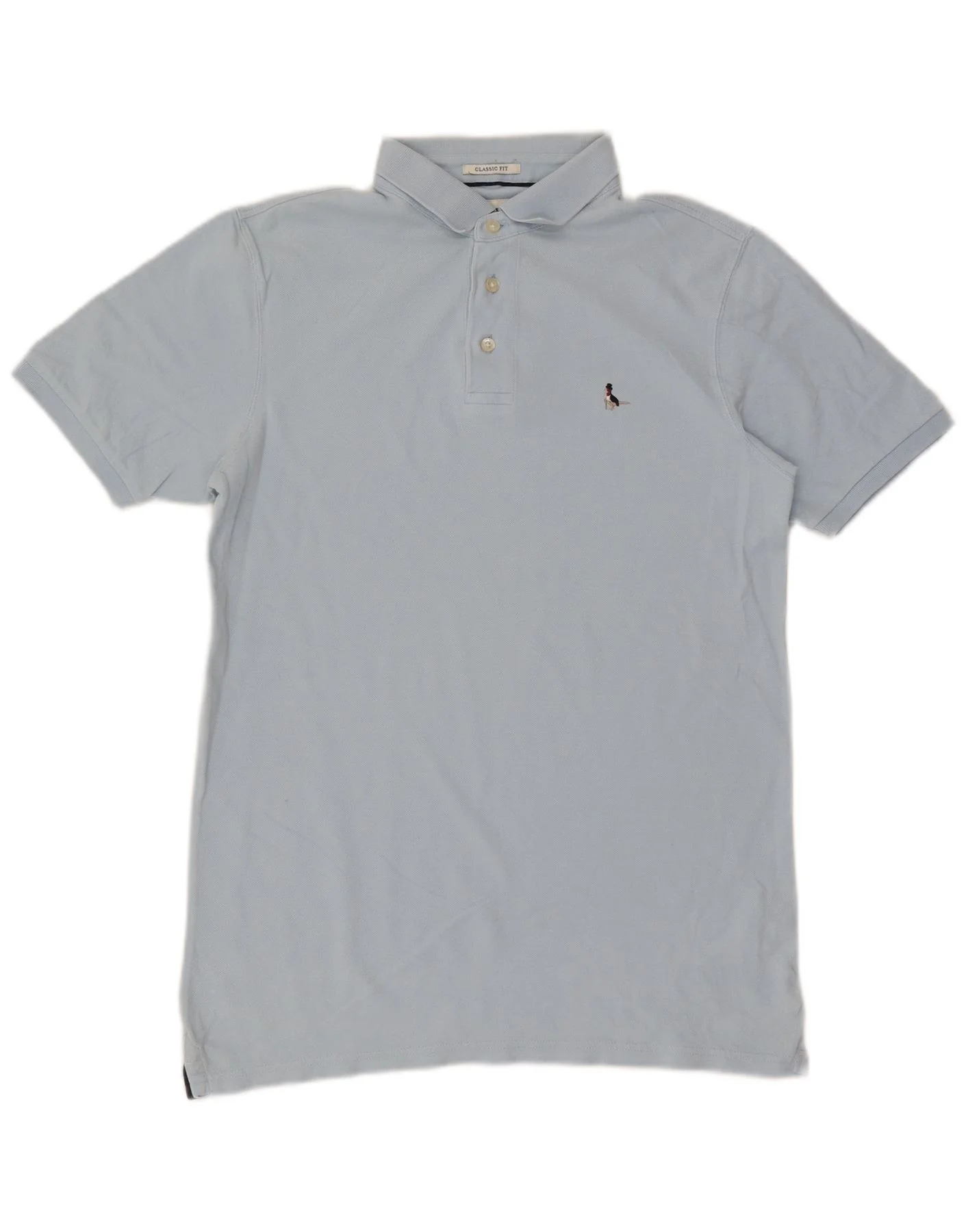 Jack Wills Mens Classic Fit Polo Shirt Small Blue Cotton