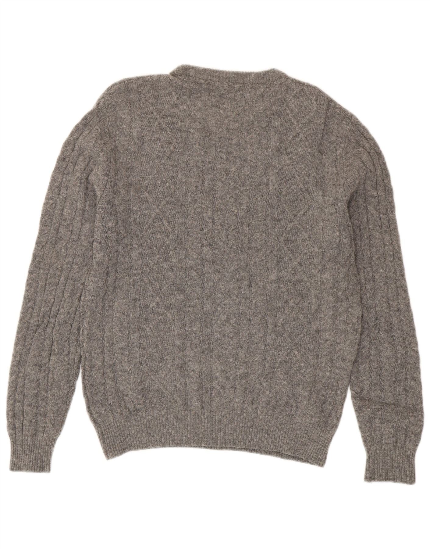 Jack Wills Mens Crew Neck Jumper Sweater Small Grey Merino Wool - Image 2