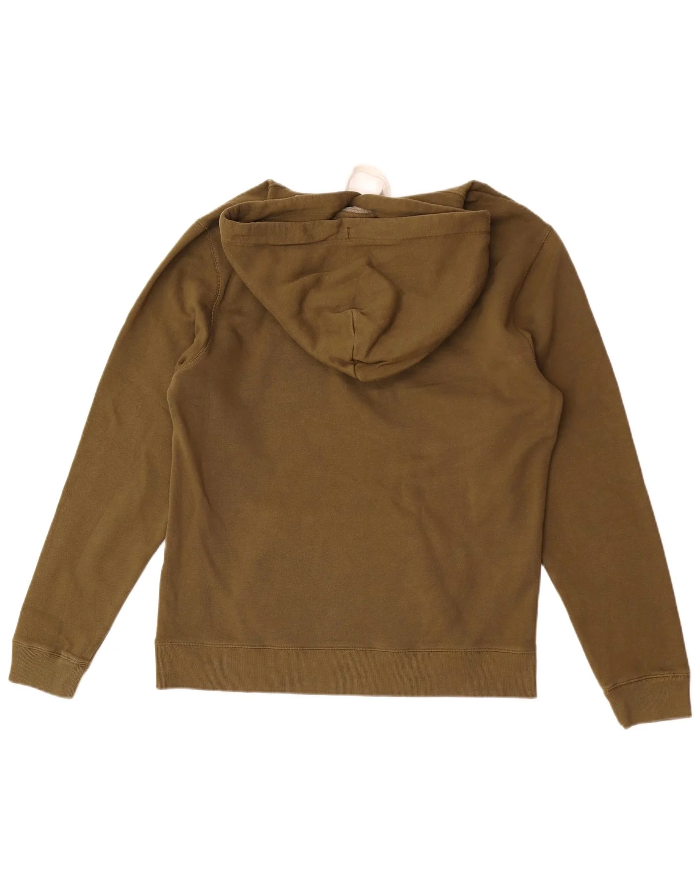 Jack Wills Mens Graphic Hoodie Jumper Large Khaki Cotton - Image 2