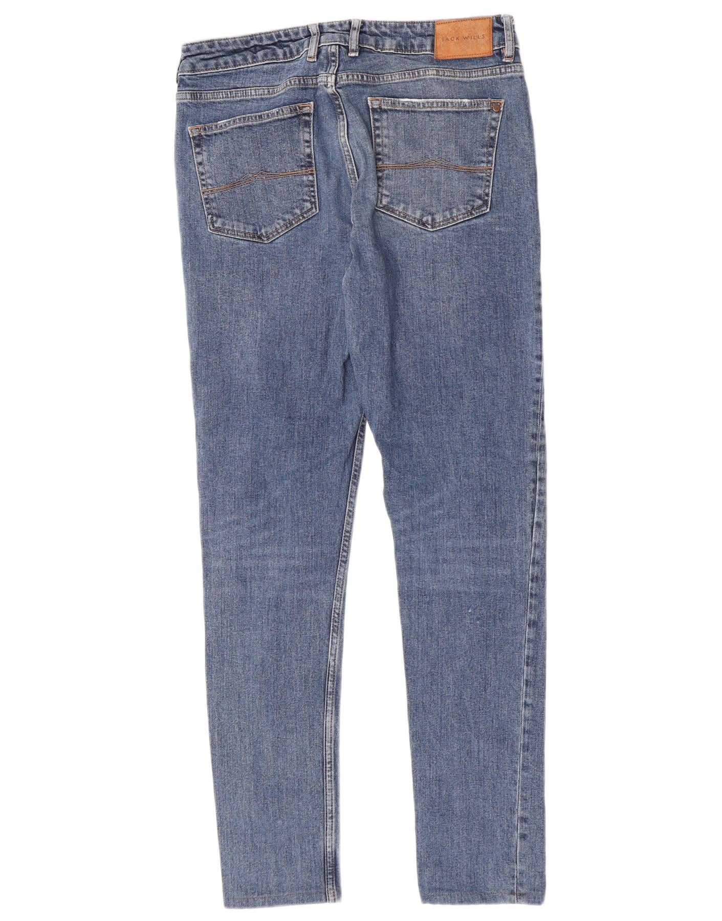 Jack Wills Mens Skinny Jeans W32 L30 Blue Cotton - Image 2
