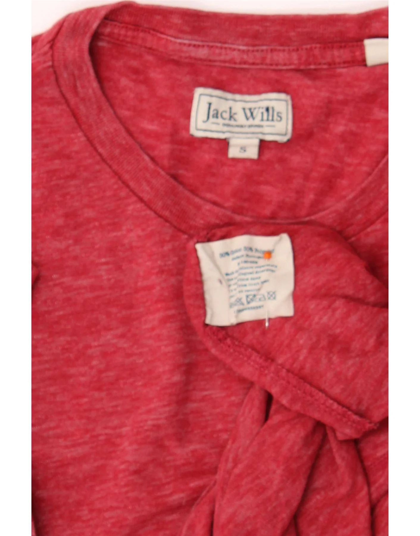 Jack Wills Mens T-Shirt Top Small Red Cotton - Image 3